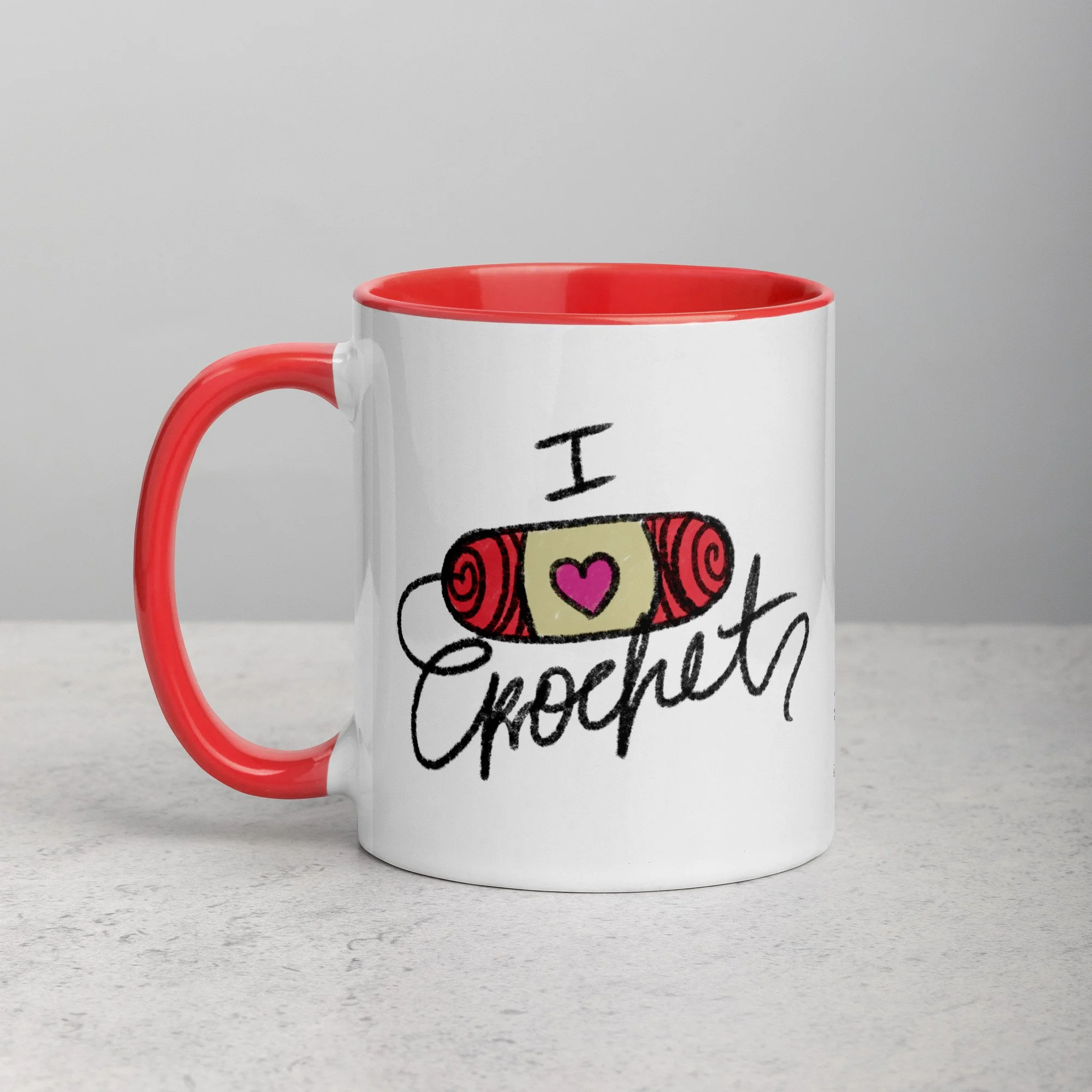 "I Love Crochet" Mug