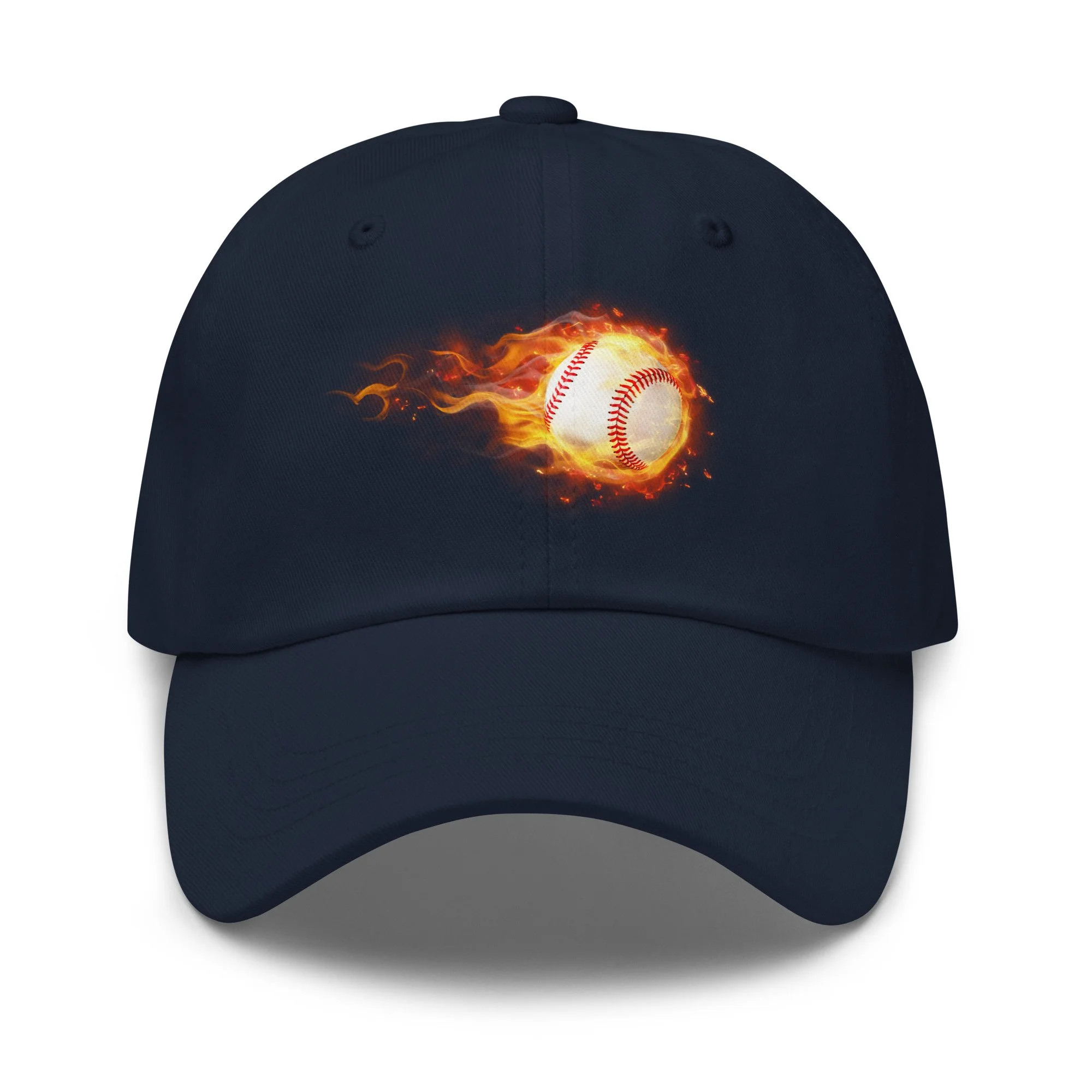 Flaming Baseball Hat