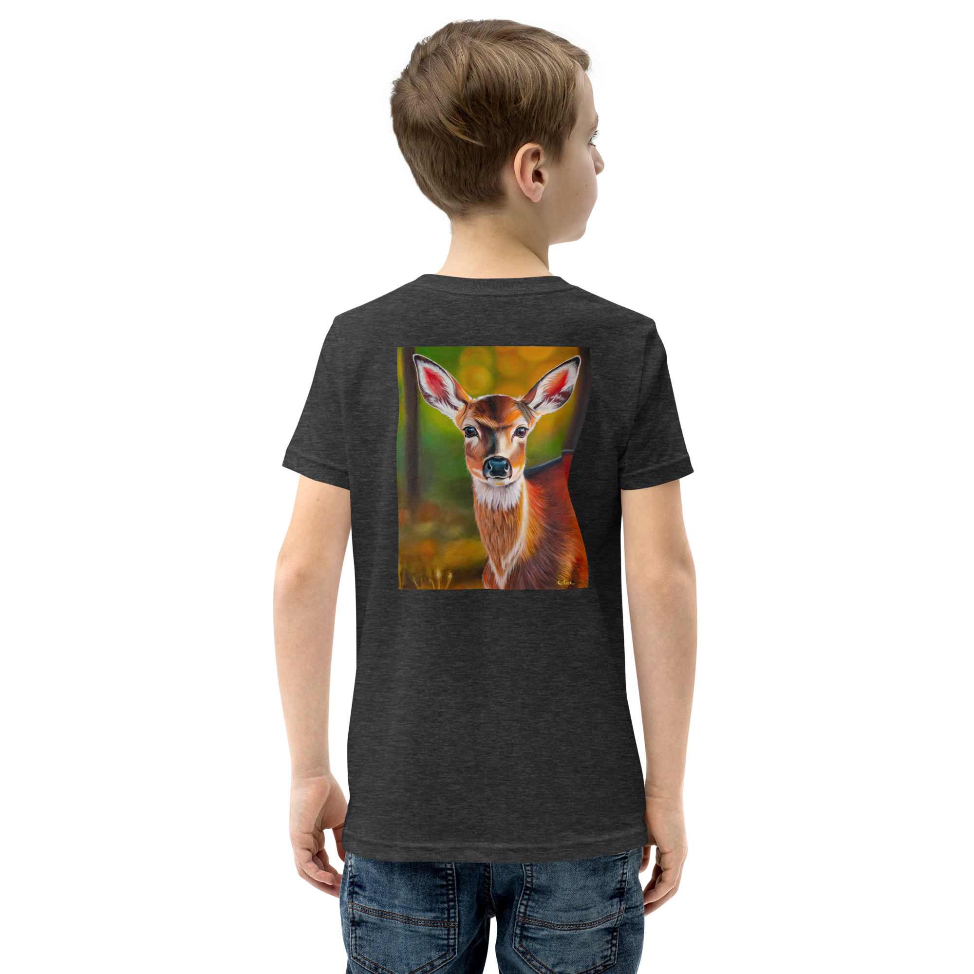 "Deer in the Woods" Youth Short Sleeve T-Shirt
