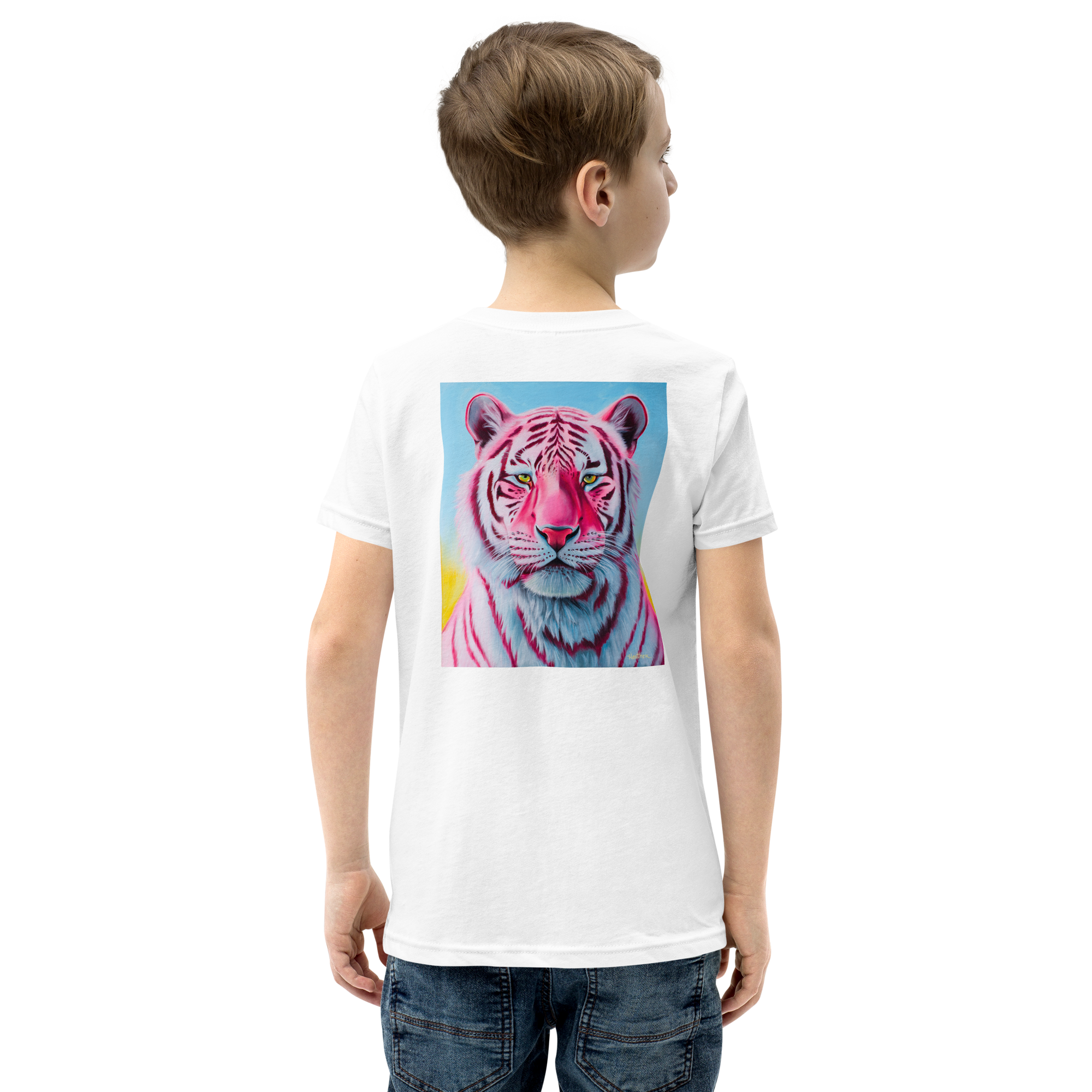 "Pink Tiger" Youth Short Sleeve T-Shirt
