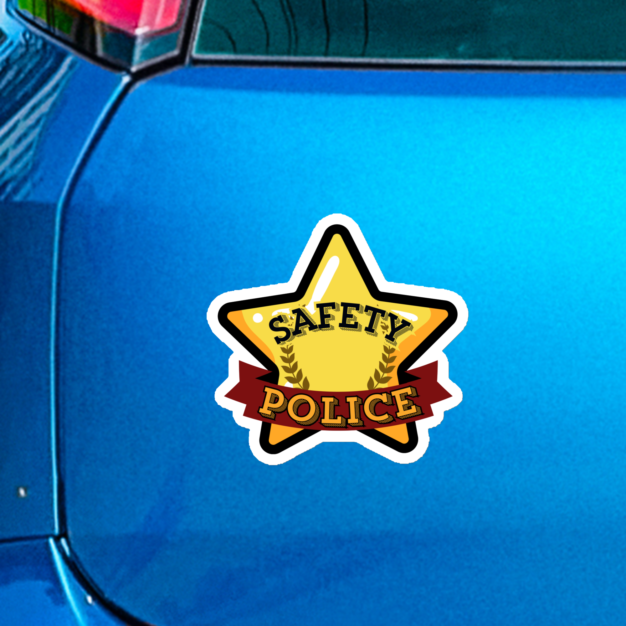 Safety Police Magnet