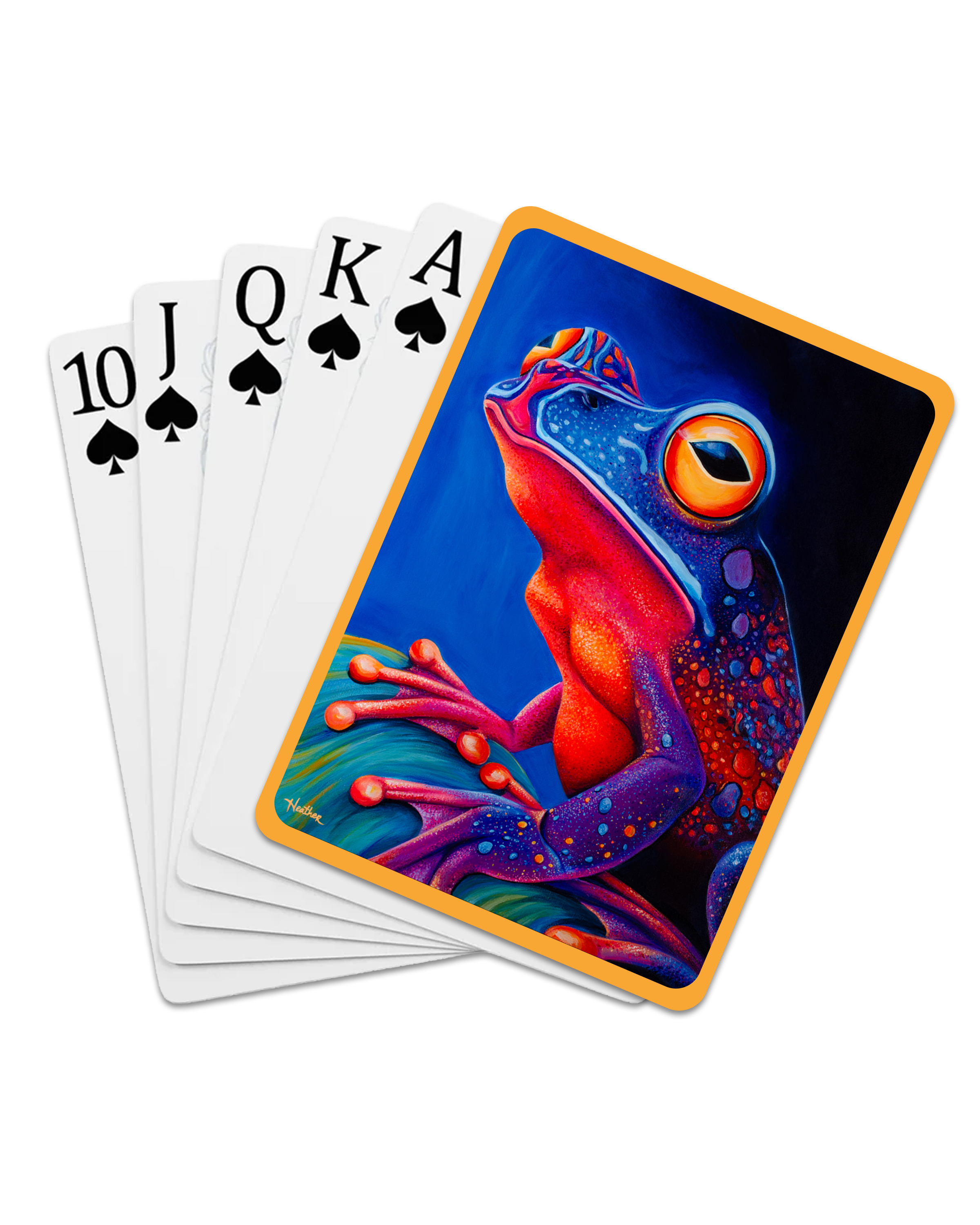 "Poisoned Art Frog" Playing Cards