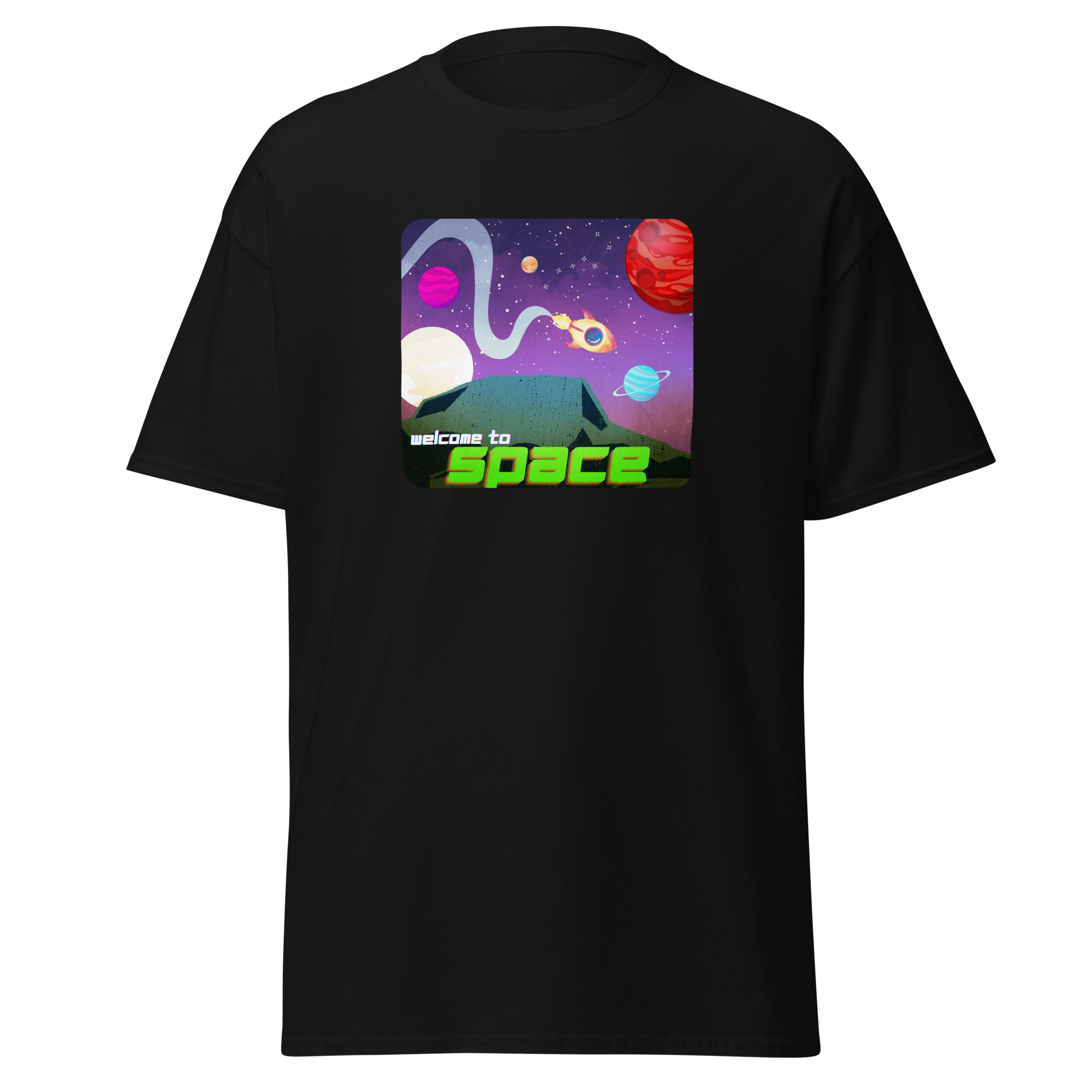 "Welcome to Space" Unisex classic tee