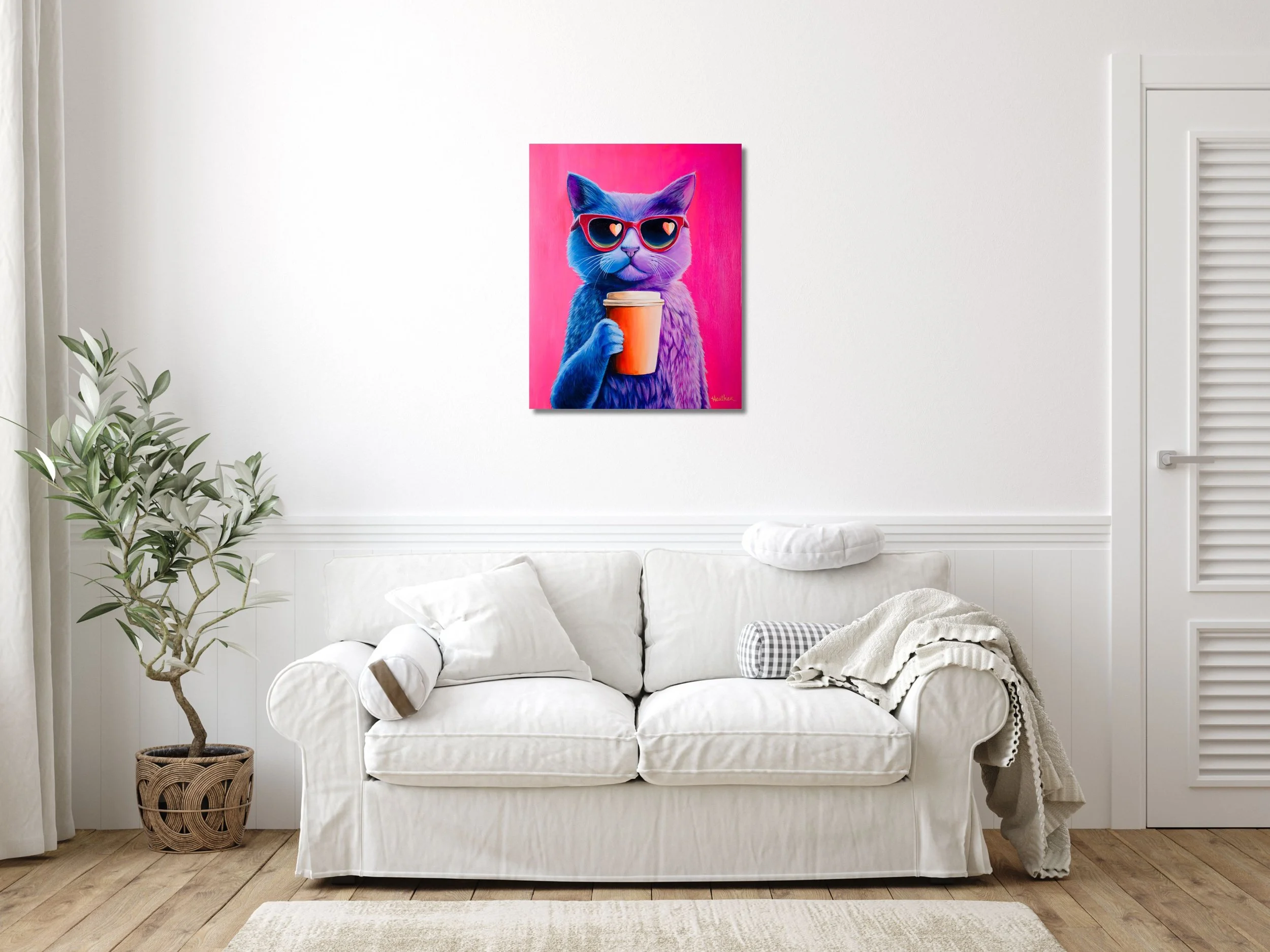 Cat Sippin Coffee 8x10 print.jpg Mockup.jpg