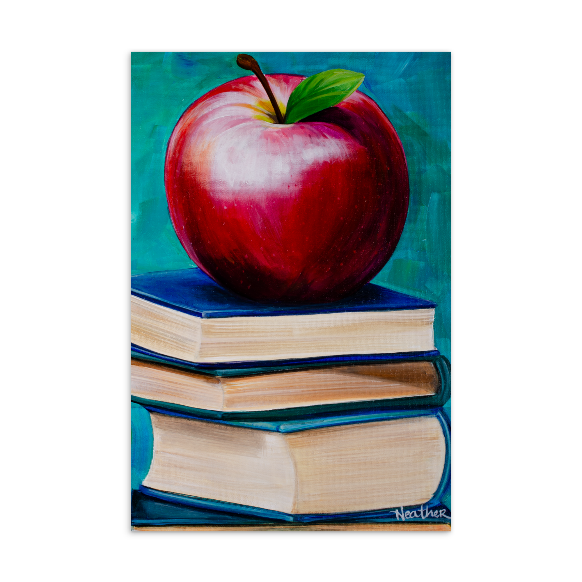 apple on books postcard.png