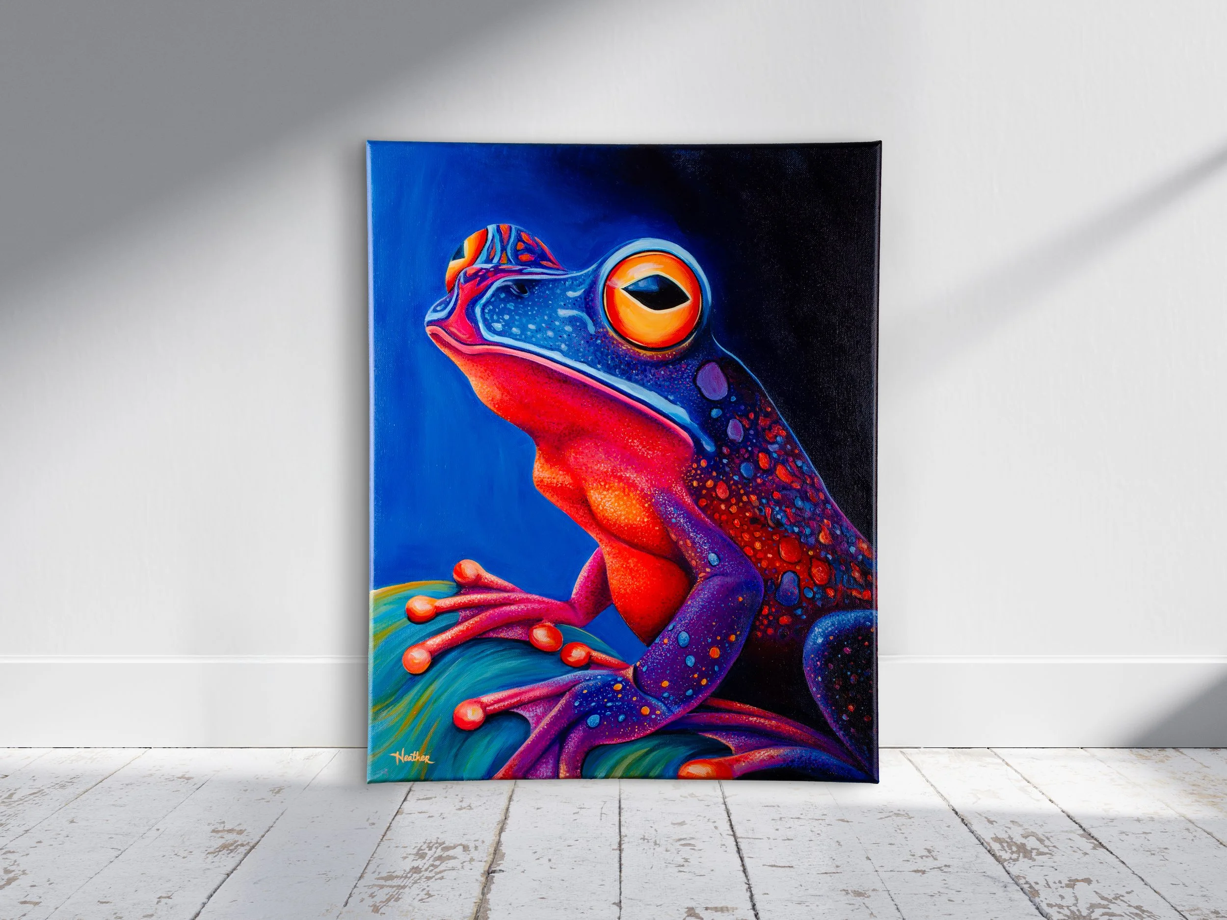 "Poisoned Art Frog" (Original Acrylic Painting 16x20)