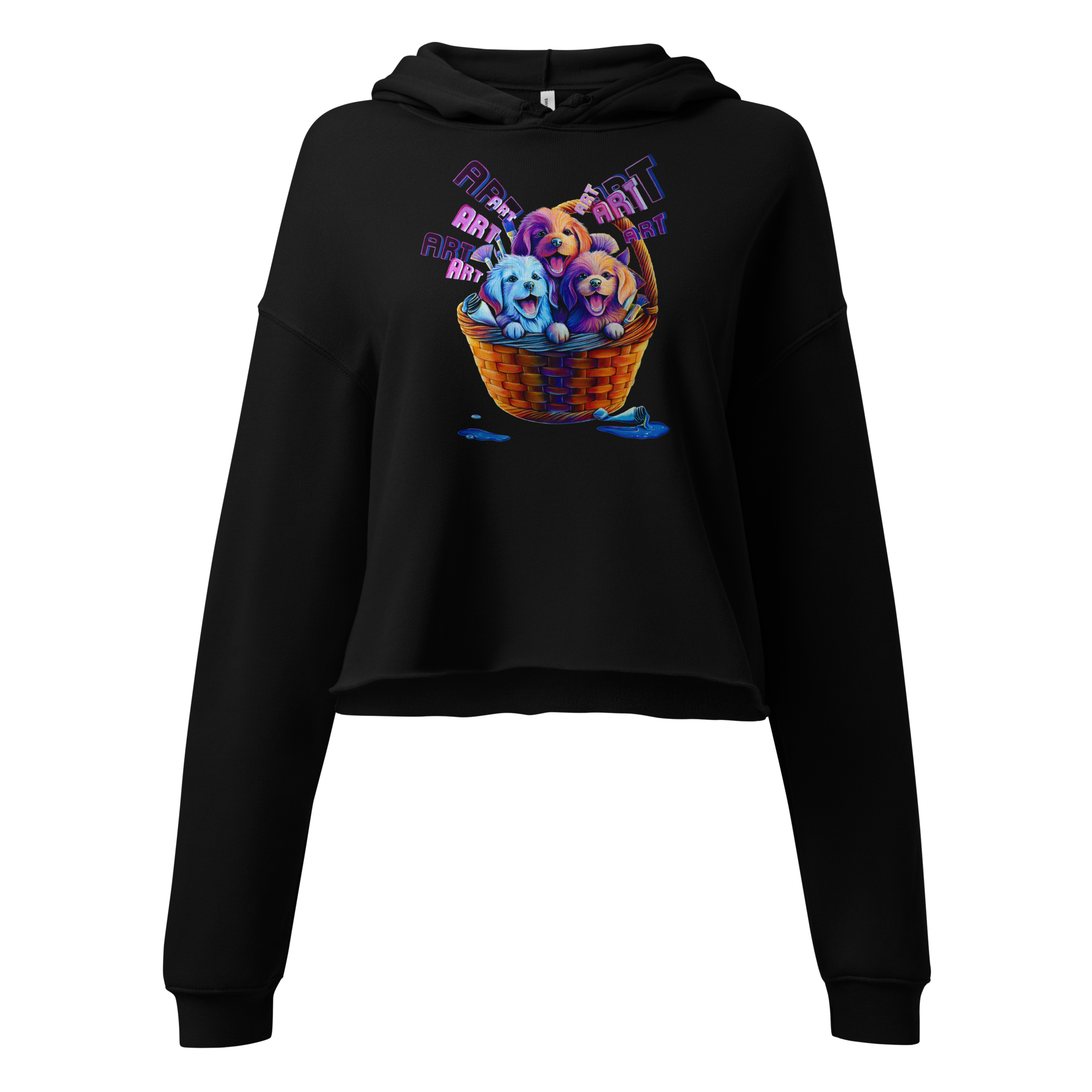Art Pups - Crop Hoodie