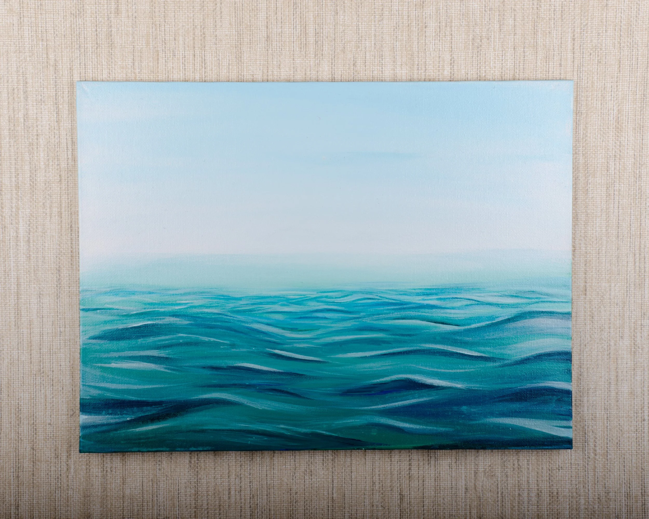 "Foggy Waves" (Original Acrylic Painting 11x14)