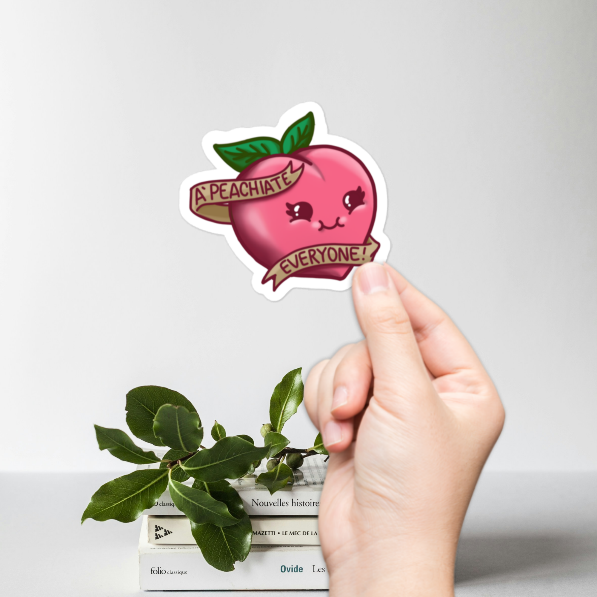 "A'peachiate Everyone" Sticker