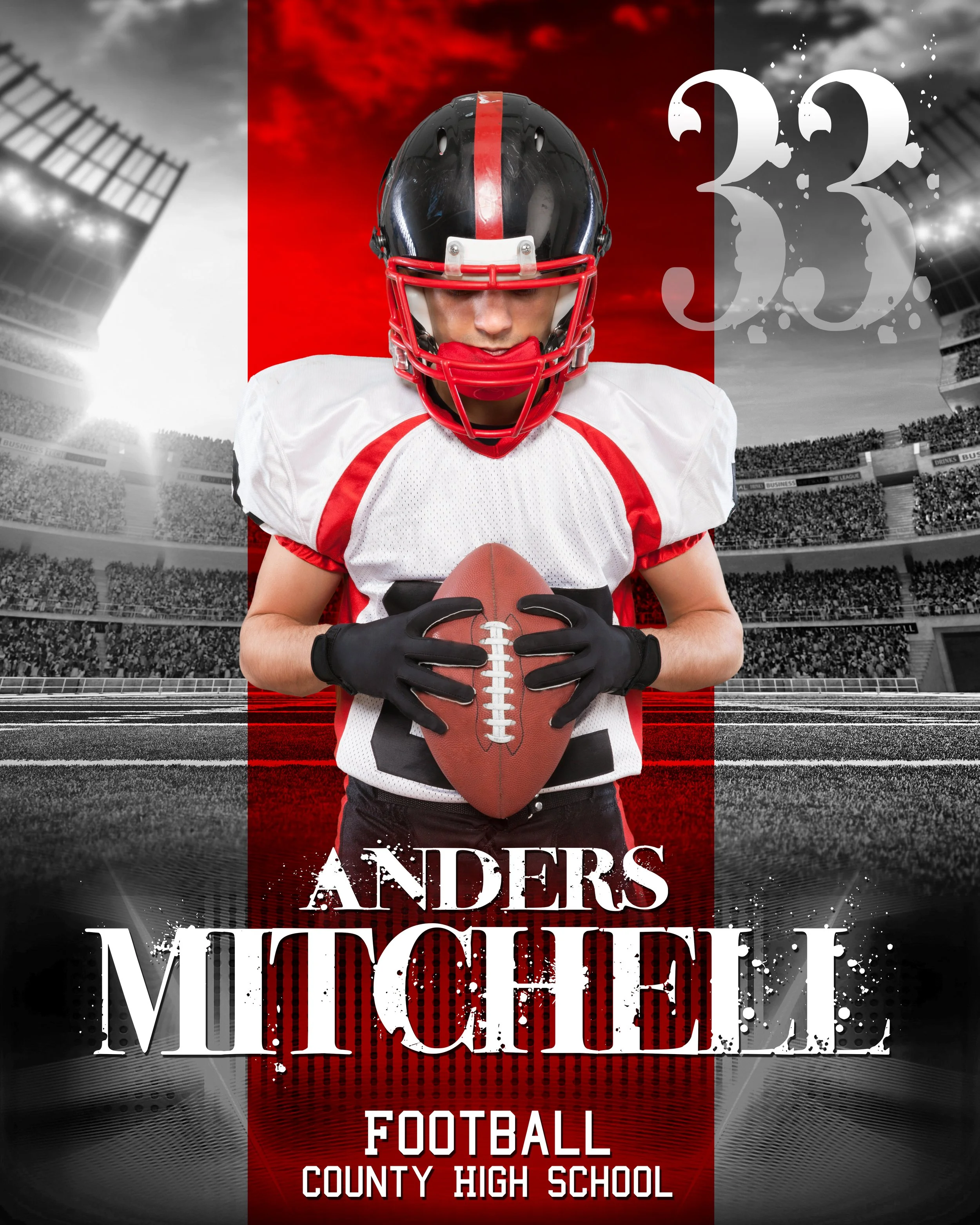 ColorStripe Football 16x20 sample.jpg