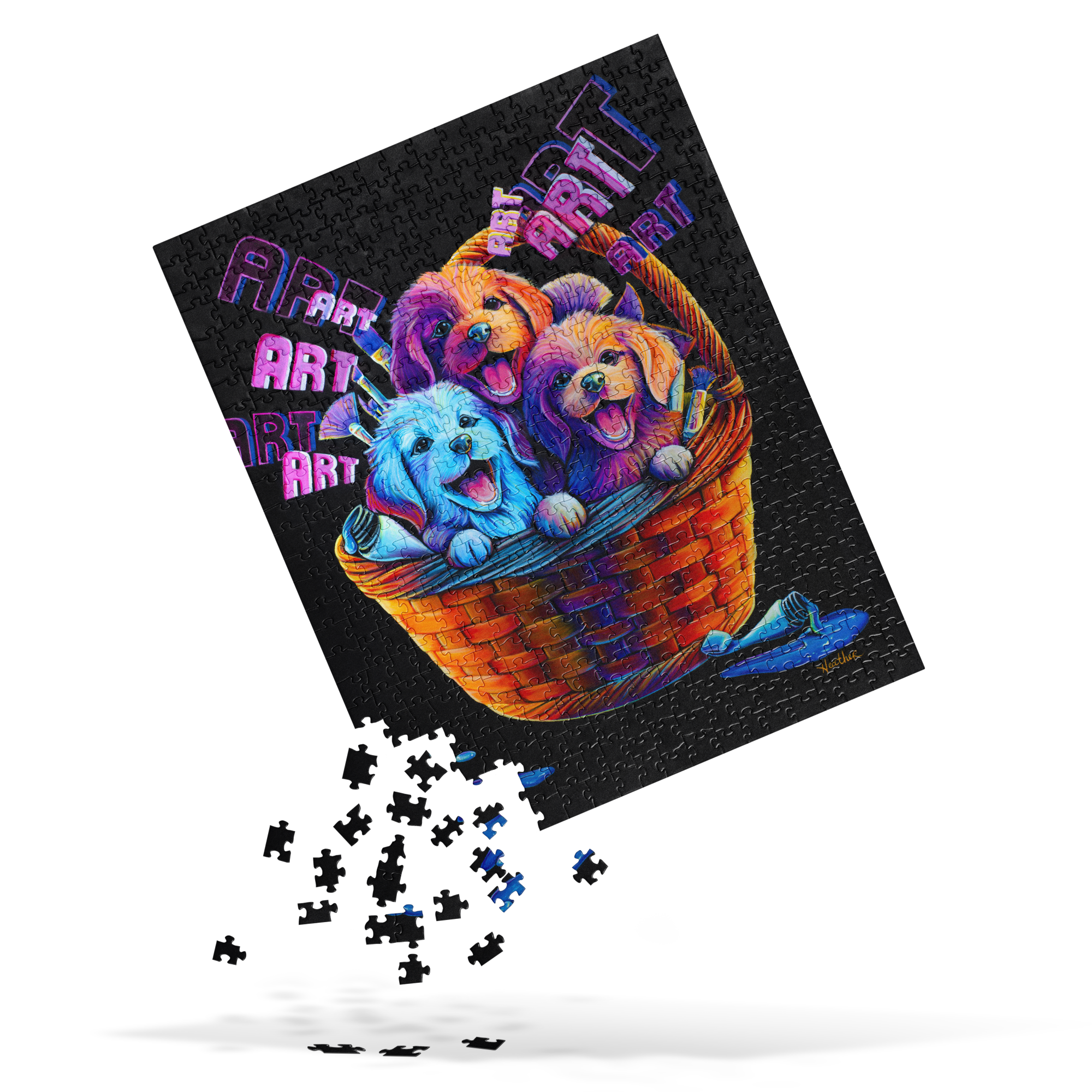 Art Puppies Puzzle