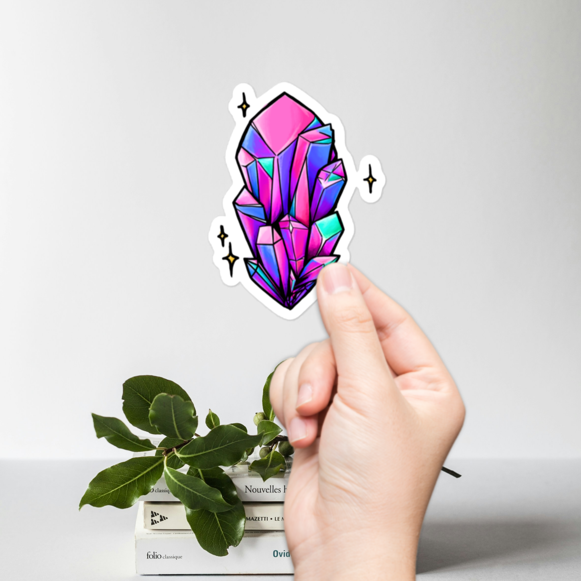 Dark Ultra Violet Crystal Sticker