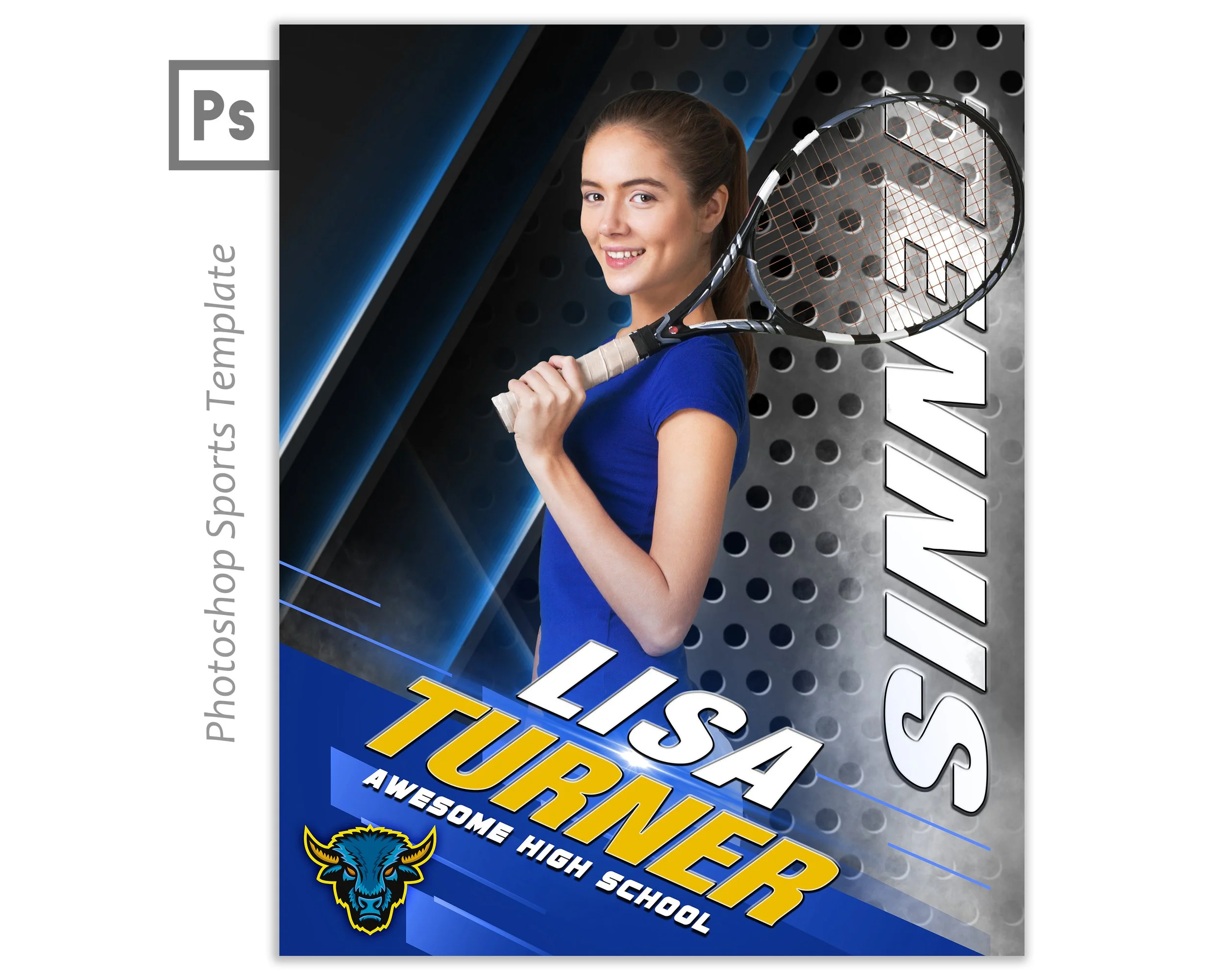 Next Level Multisport (16x20 Photoshop Template)