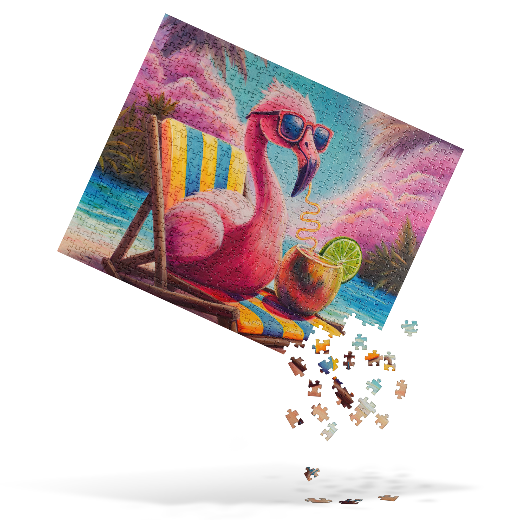 Flamingo in Paradise Puzzle