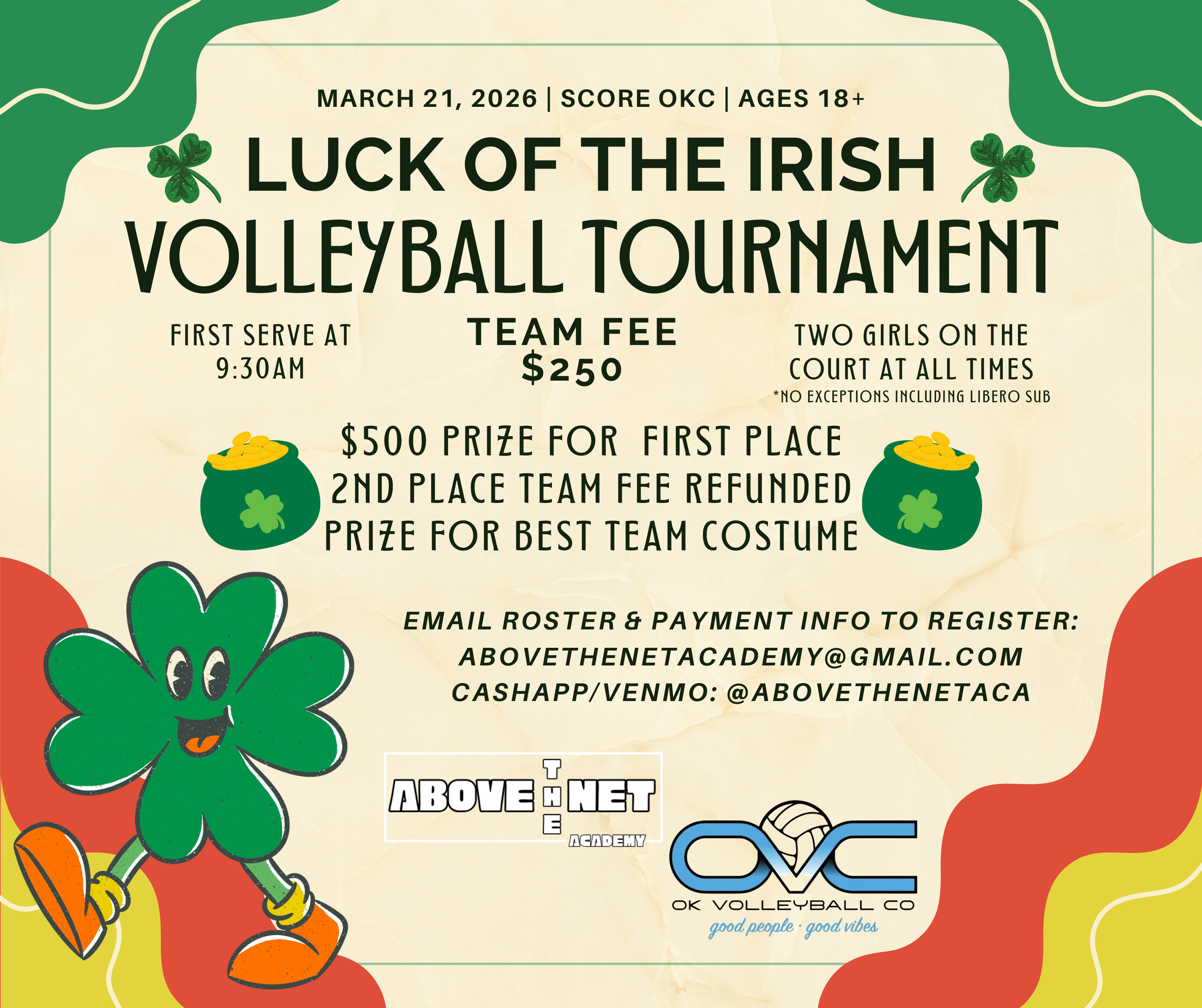 Luck of the Irish Adult Volleyball Tournament