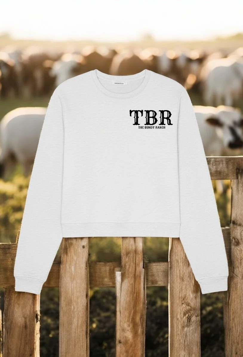 womens white TBR sweatshirt front.JPG