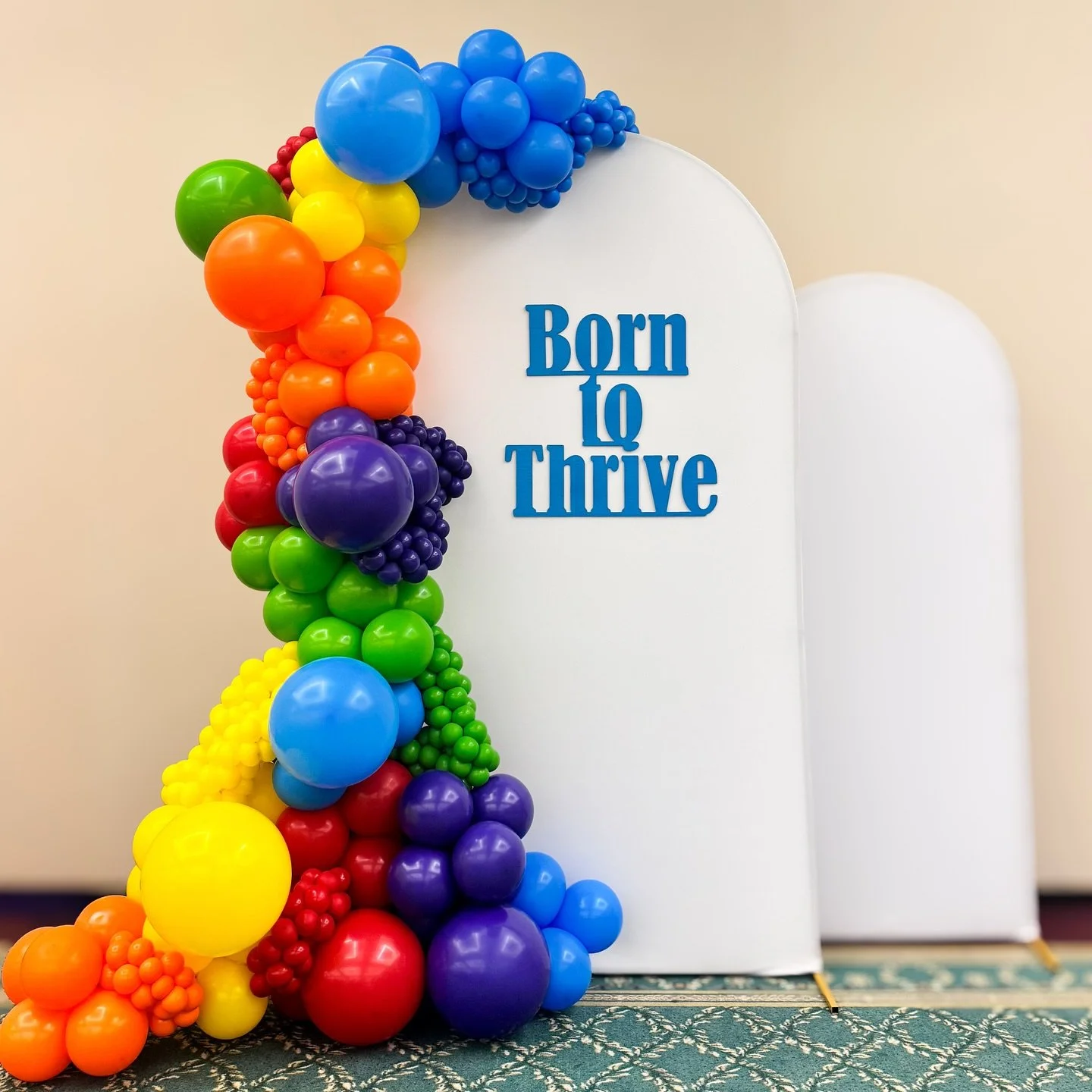 Rainbow magic for an amazing cause 🌈💛
I loved getting to create this vibrant setup for the Building Strong Brains Coalition, part of the Elkhart County Early Childhood Initiative.

Their mission is all about supporting early development, empowering