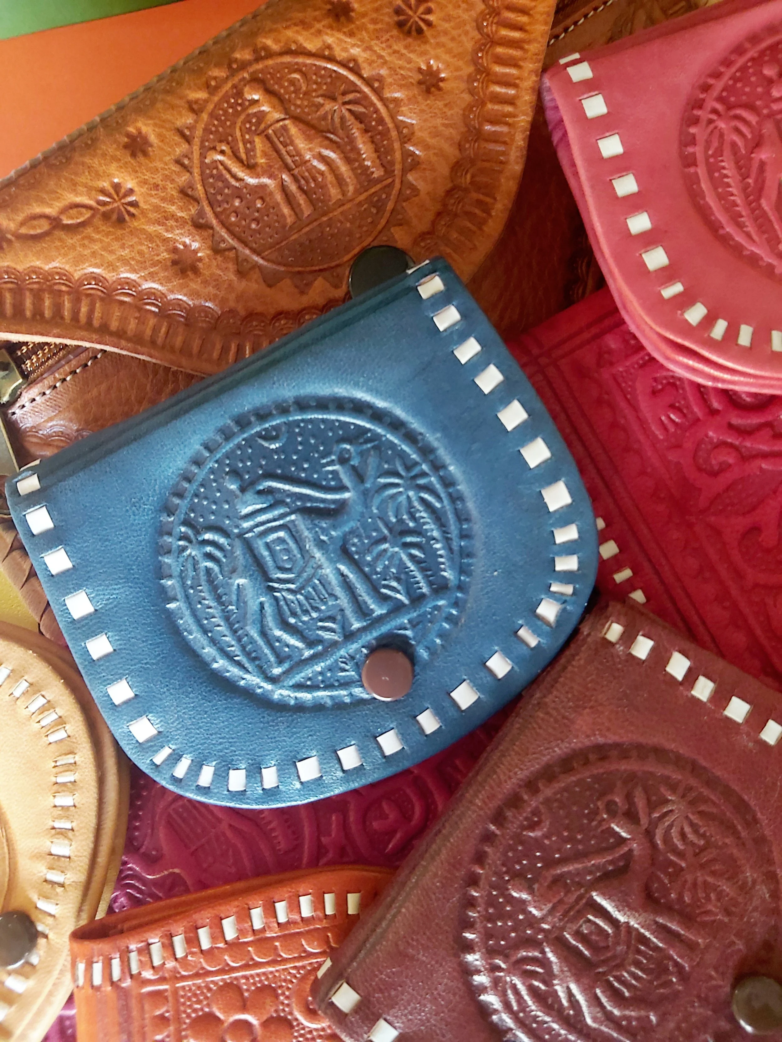 Blue Moroccan Coin Purse