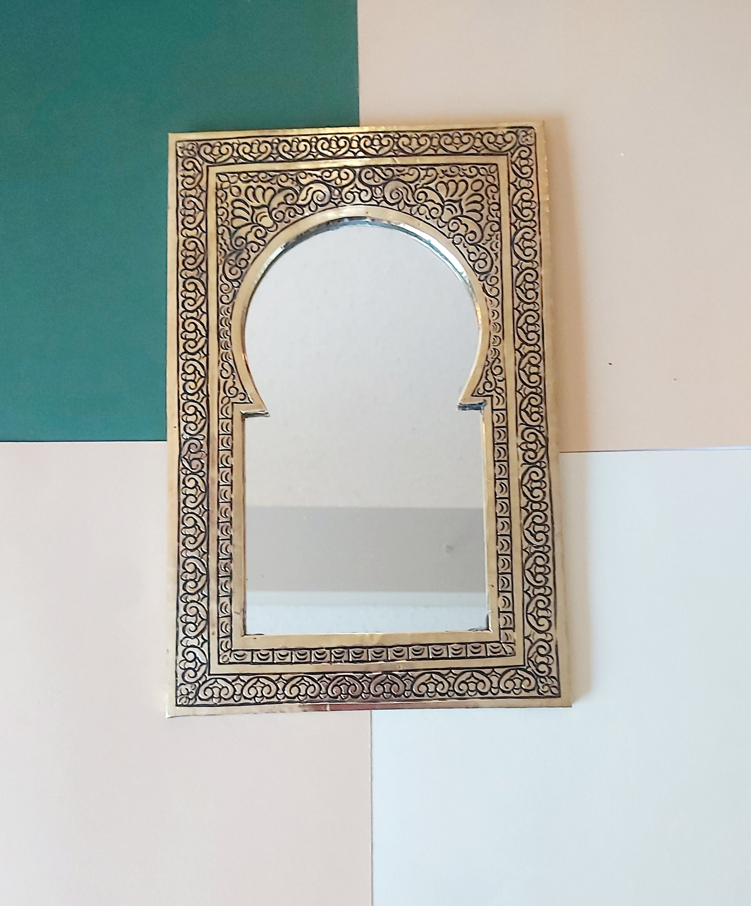 Small Moroccan Keyhole Arch Mirror