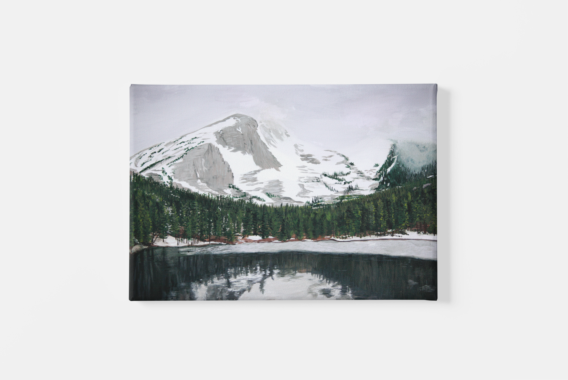 Snowy Mountain Reflection (Limited Print)