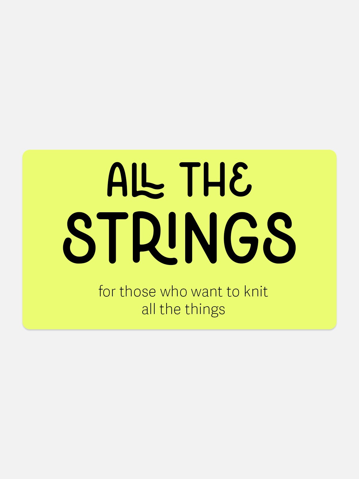All The Strings Gift Card