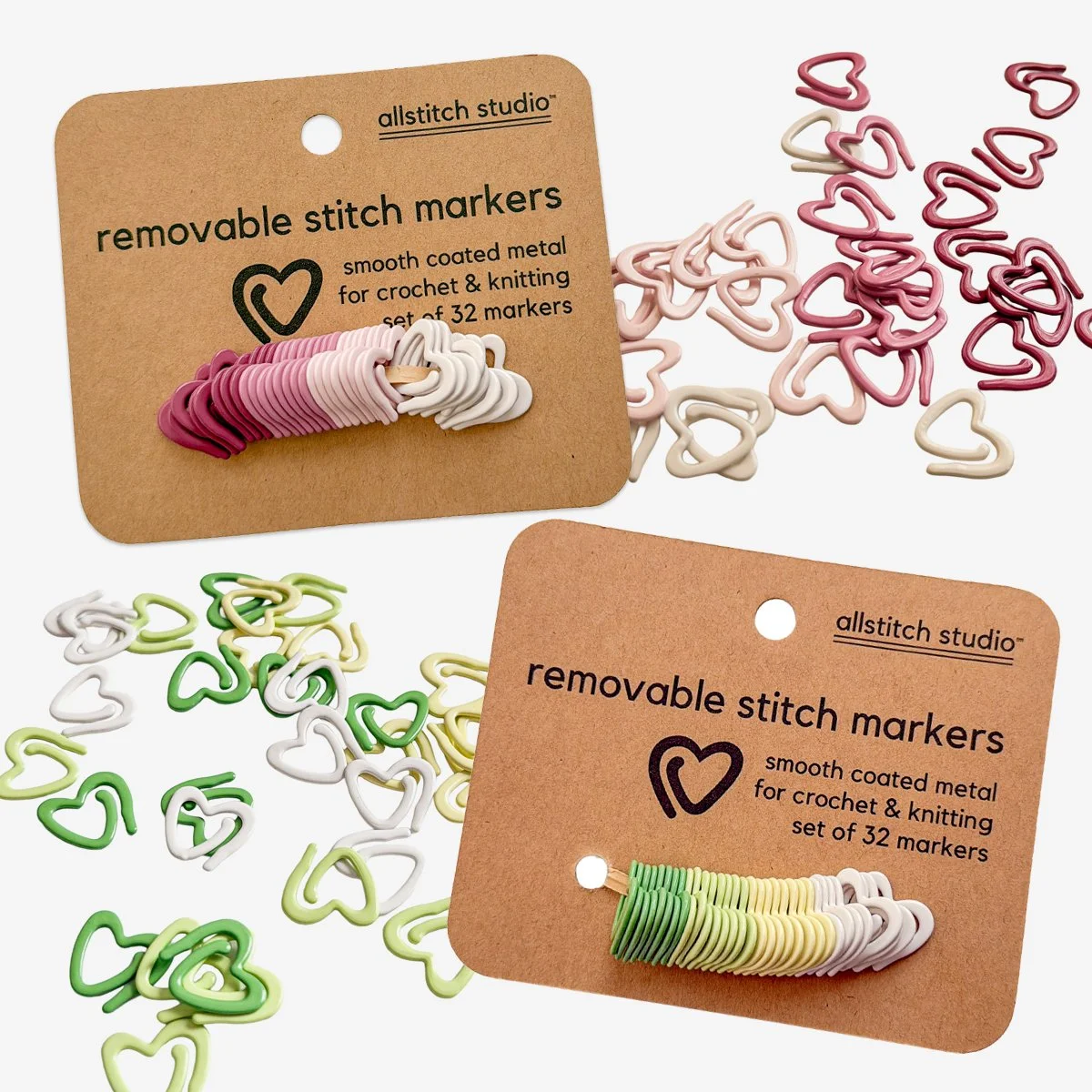 Removable Heart Stitch Markers