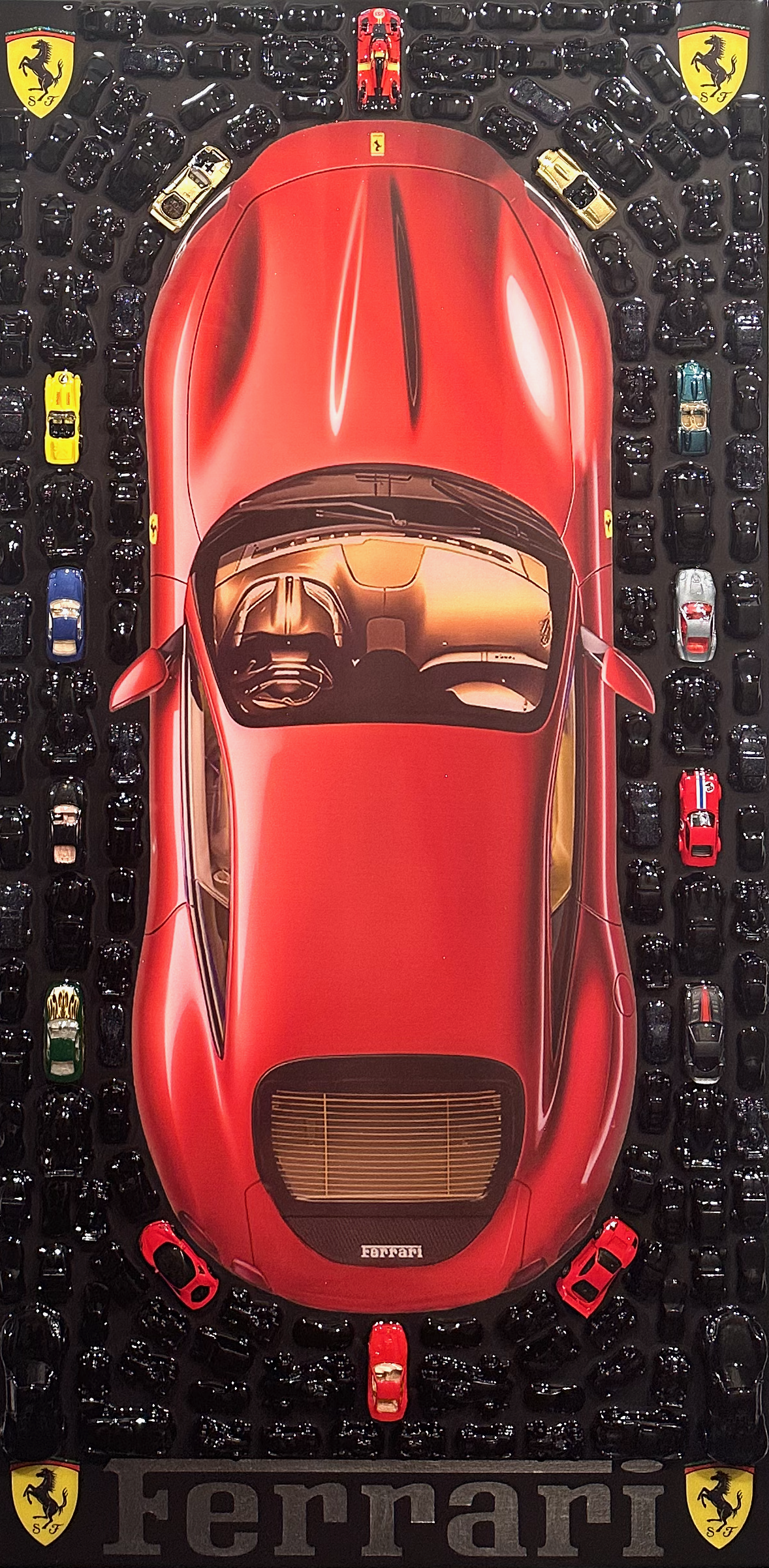 Full Throttle - Ferrari Roma_ 48x24x1.5 - Commission by Hunter Connor