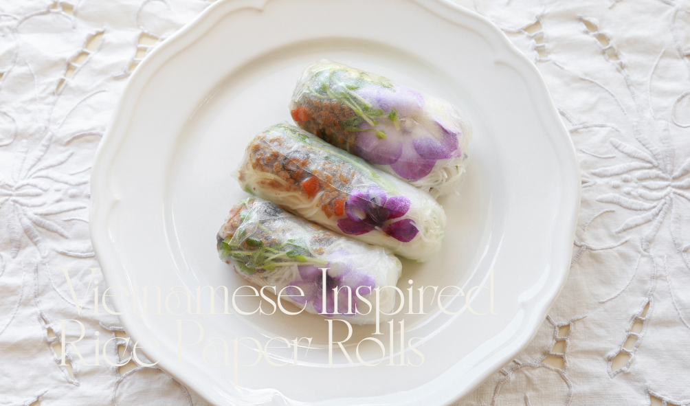 Vietnamese Inspired Rice Paper Rolls