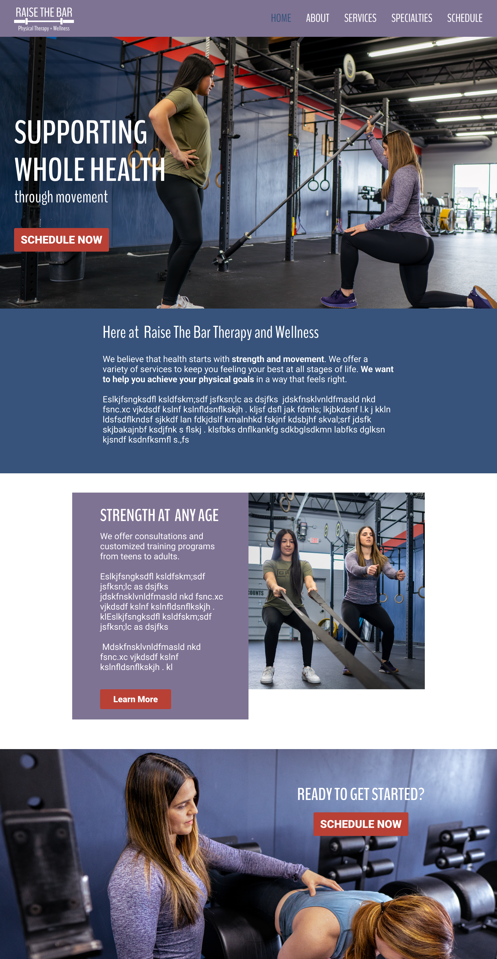 Two women using resistance bands during a workout session at a modern gym, with weights and exercise equipment visible in the background.