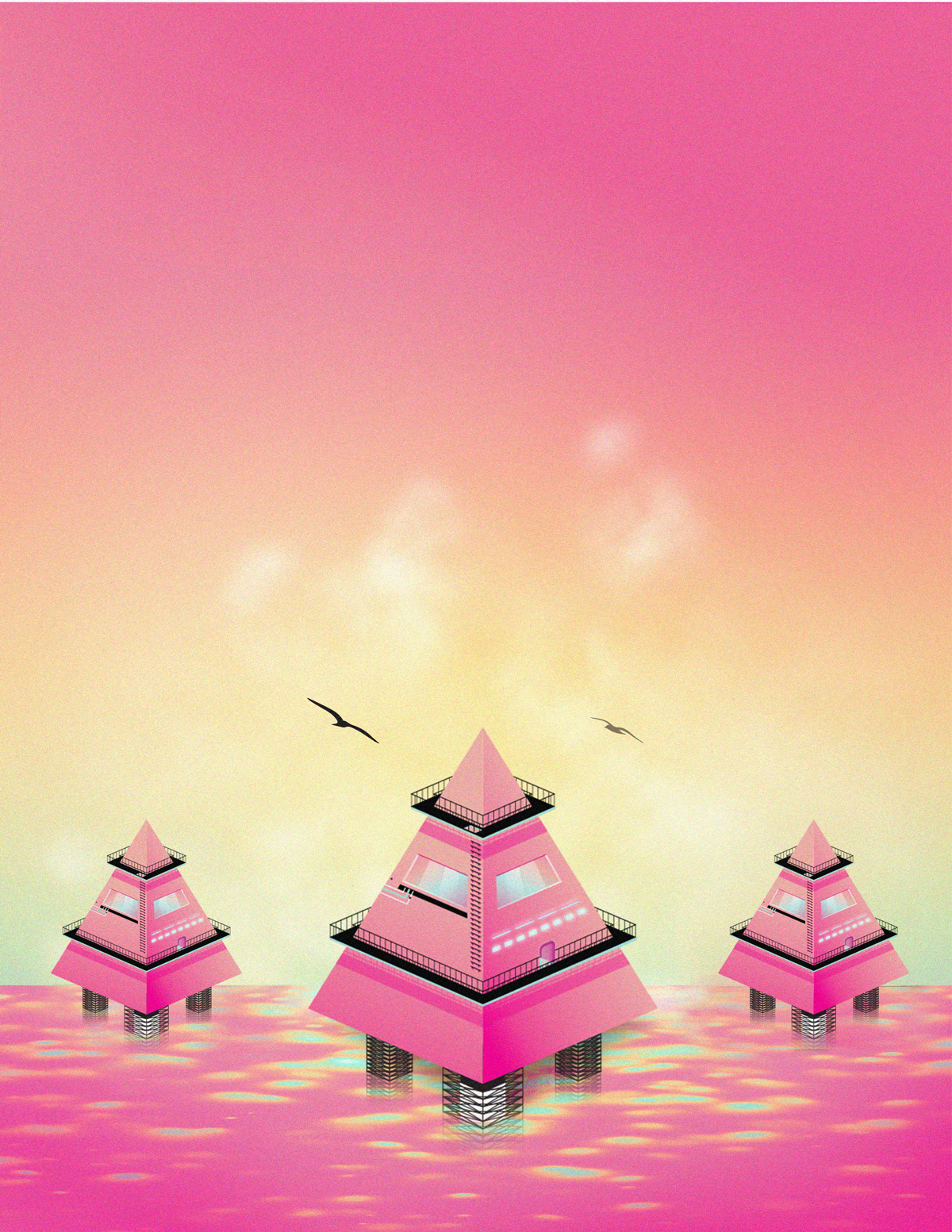 Pink Pyamids 