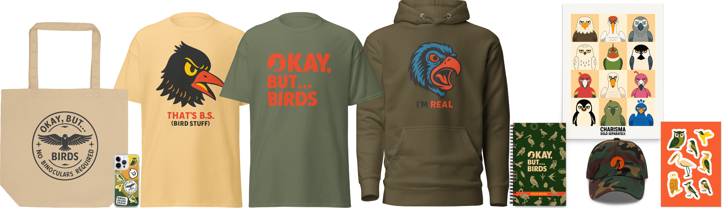 Okay, But... Birds Podcast Merch