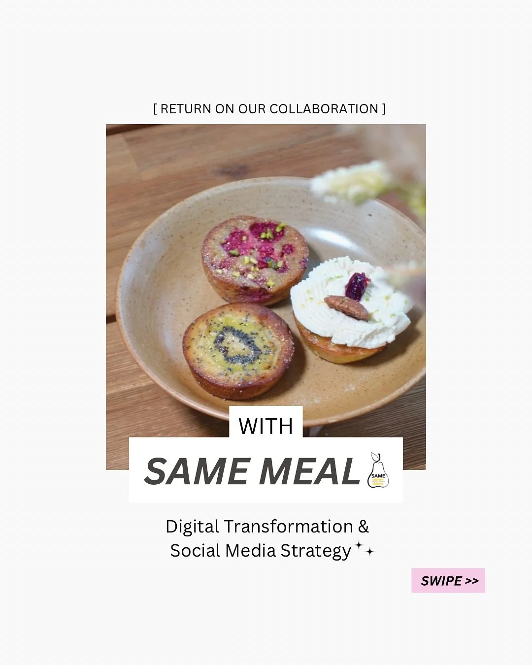 ✨ A look back at an inspiring collaboration with @same.meal ✨

A vegetarian, zero-waste and solidarity-based catering service in Bordeaux, France &mdash; turning unsold food into delicious, eco-friendly bites for your events. 

I helped them relaunch