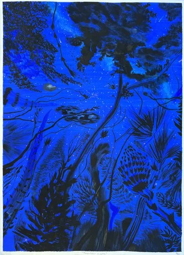 Parece haber un sentido (2023) | Gouache sobre papel Canson Montval 300 gr. | 63 x 45 cm