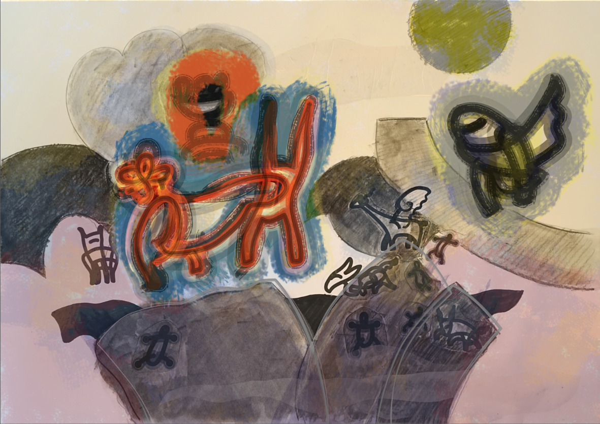 Episodio I, Escena VIII: Floranta Encendida I (2024) | Impresión Giclée | 42, 20  x 59,40 cm