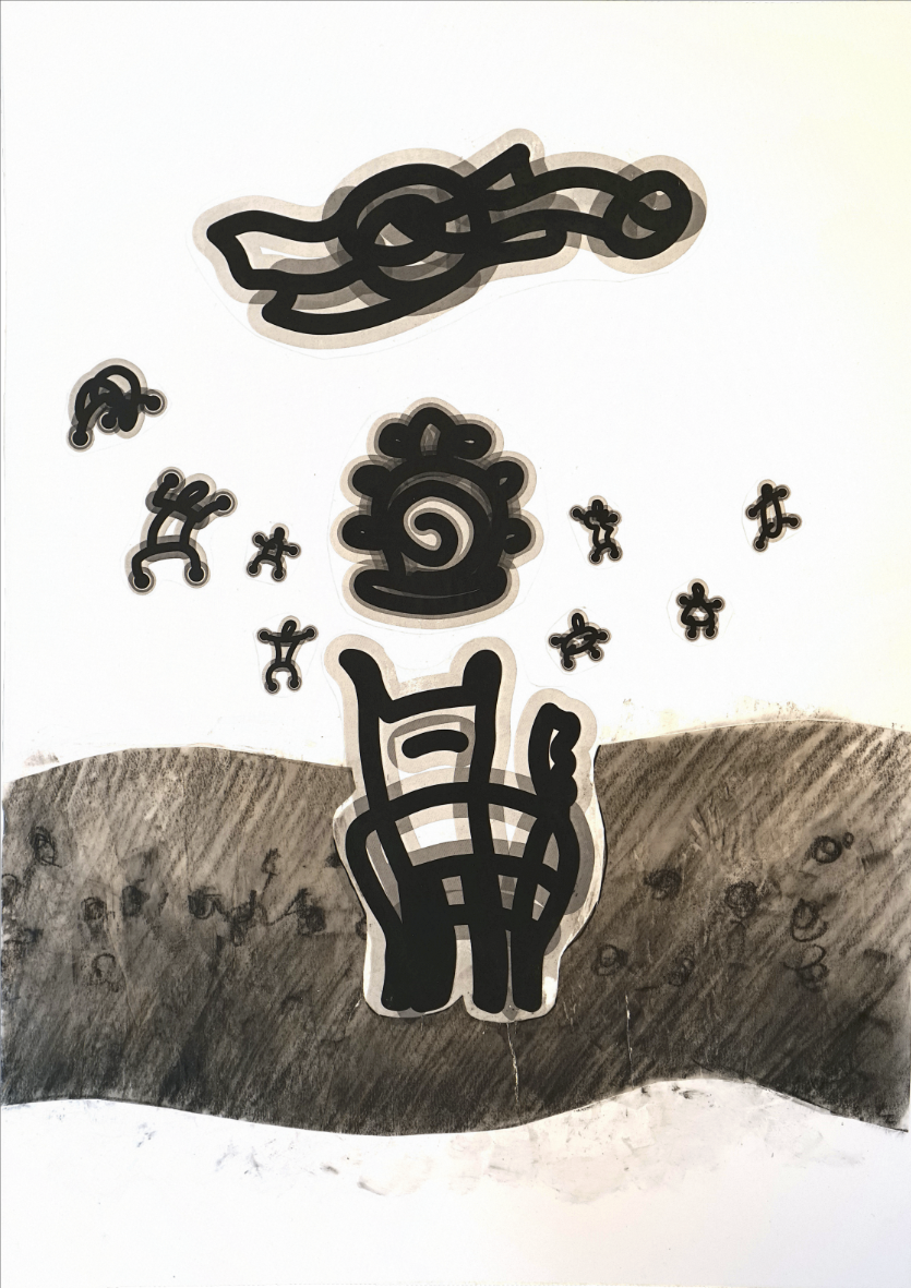 Episodio III, Escena I : Elevación (2024) | Impresión Giclée | 59,40 x 42, 20 cm