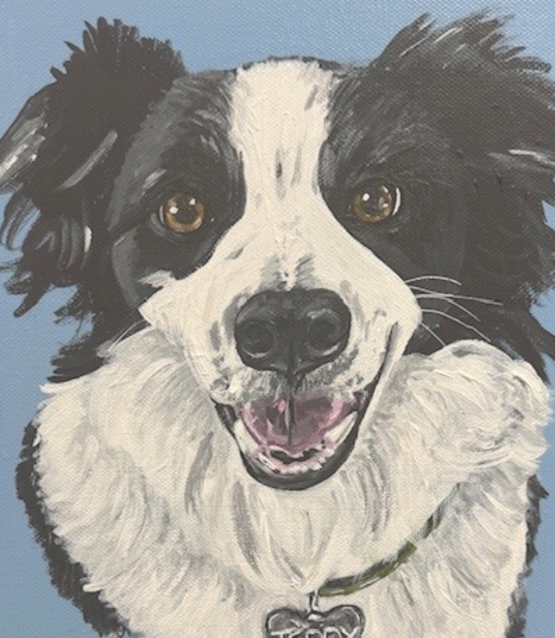 Teddy Pet Portrait (Acrylic On Canvas)