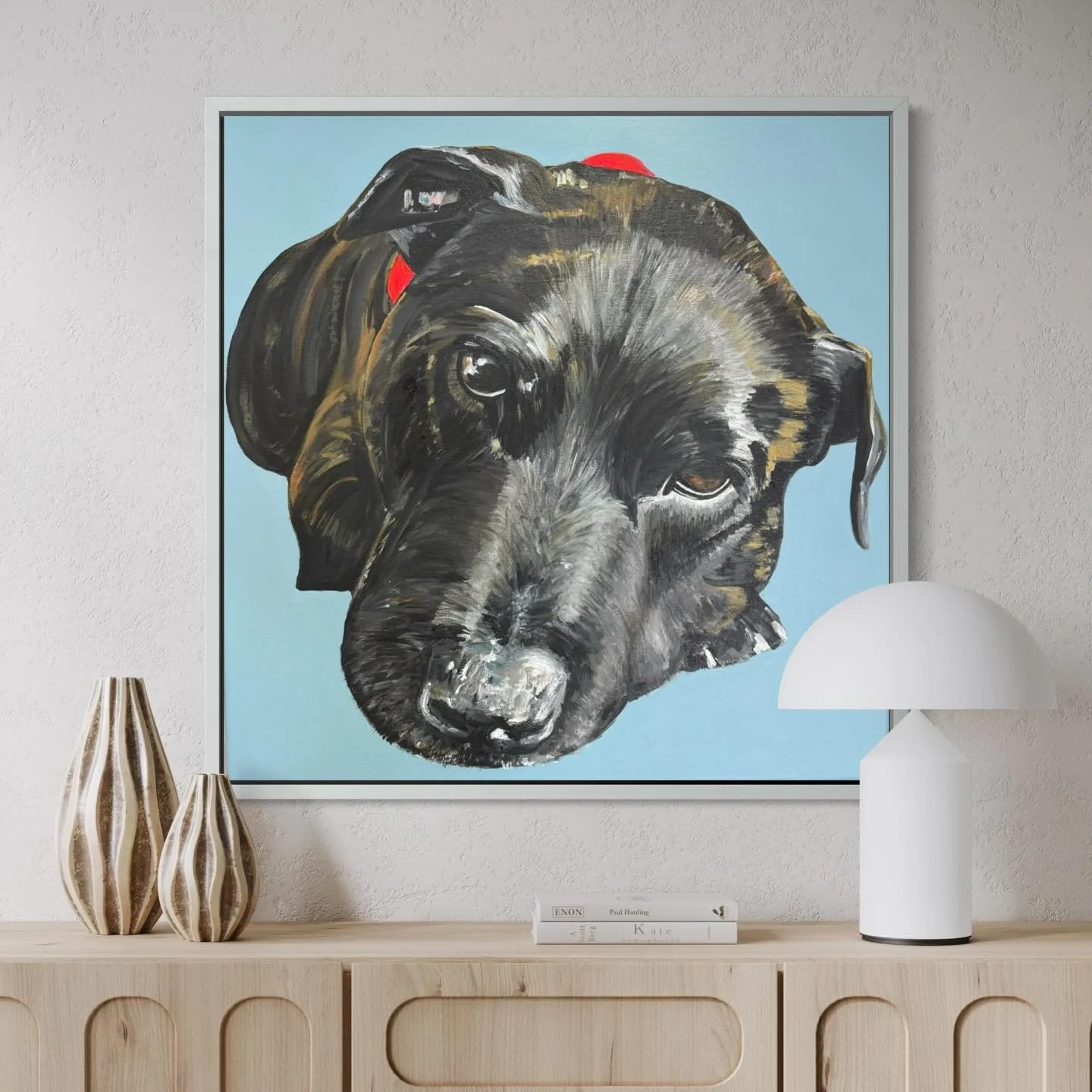 Creating pet memorials is always bittersweet. My heart breaks for the loss, yet it&rsquo;s such an honour to paint a beloved soul who will forever be part of their family 🤍

#petmemorial #dogportrait #petportrait #petart #petartist