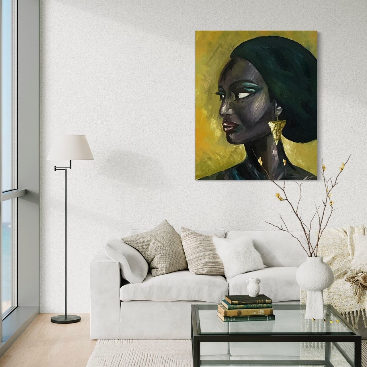 Acrylic art - spirit guide Zephyr.jpg