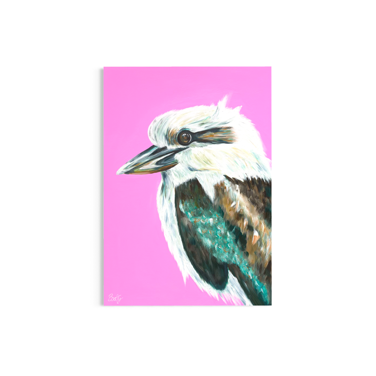 The Kookaburra (acrylic on canvas)