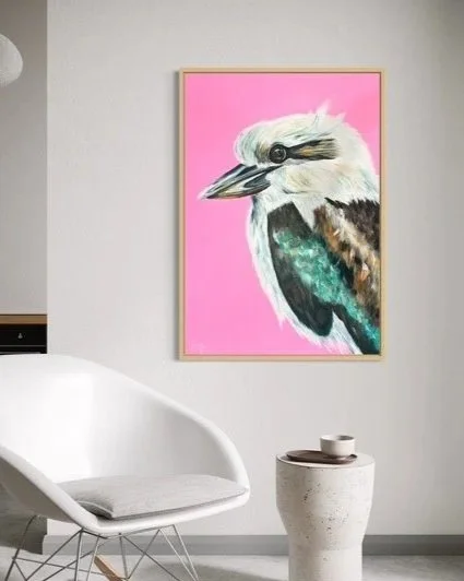 Kookaburra commissioned bird art