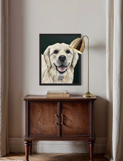 Golden Retriever Pet Portrait 
