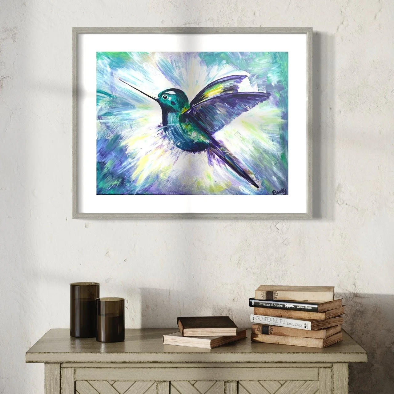 Acrylic art - the hummingbird.jpg