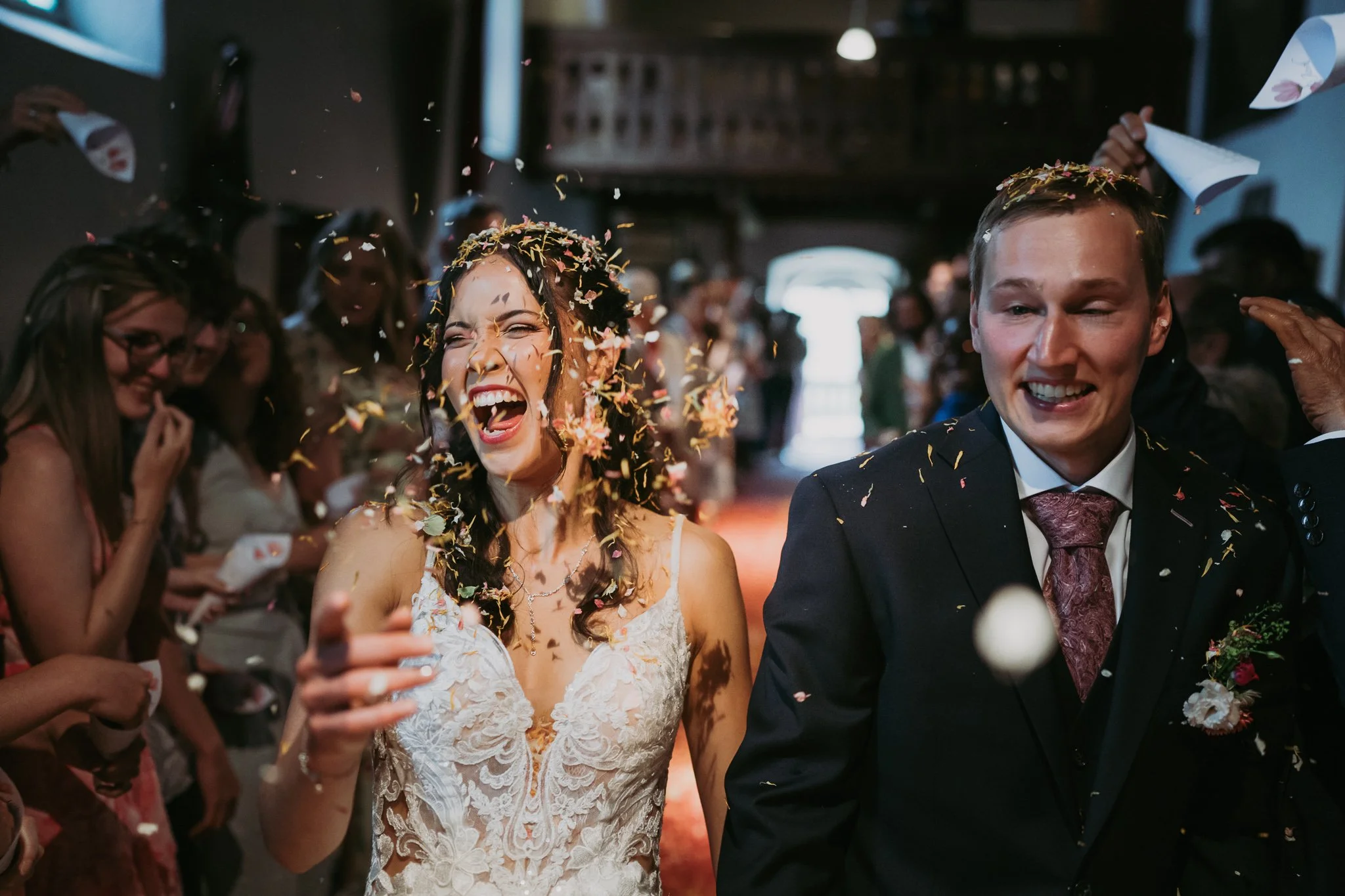 Der Auszug des Brautpaares