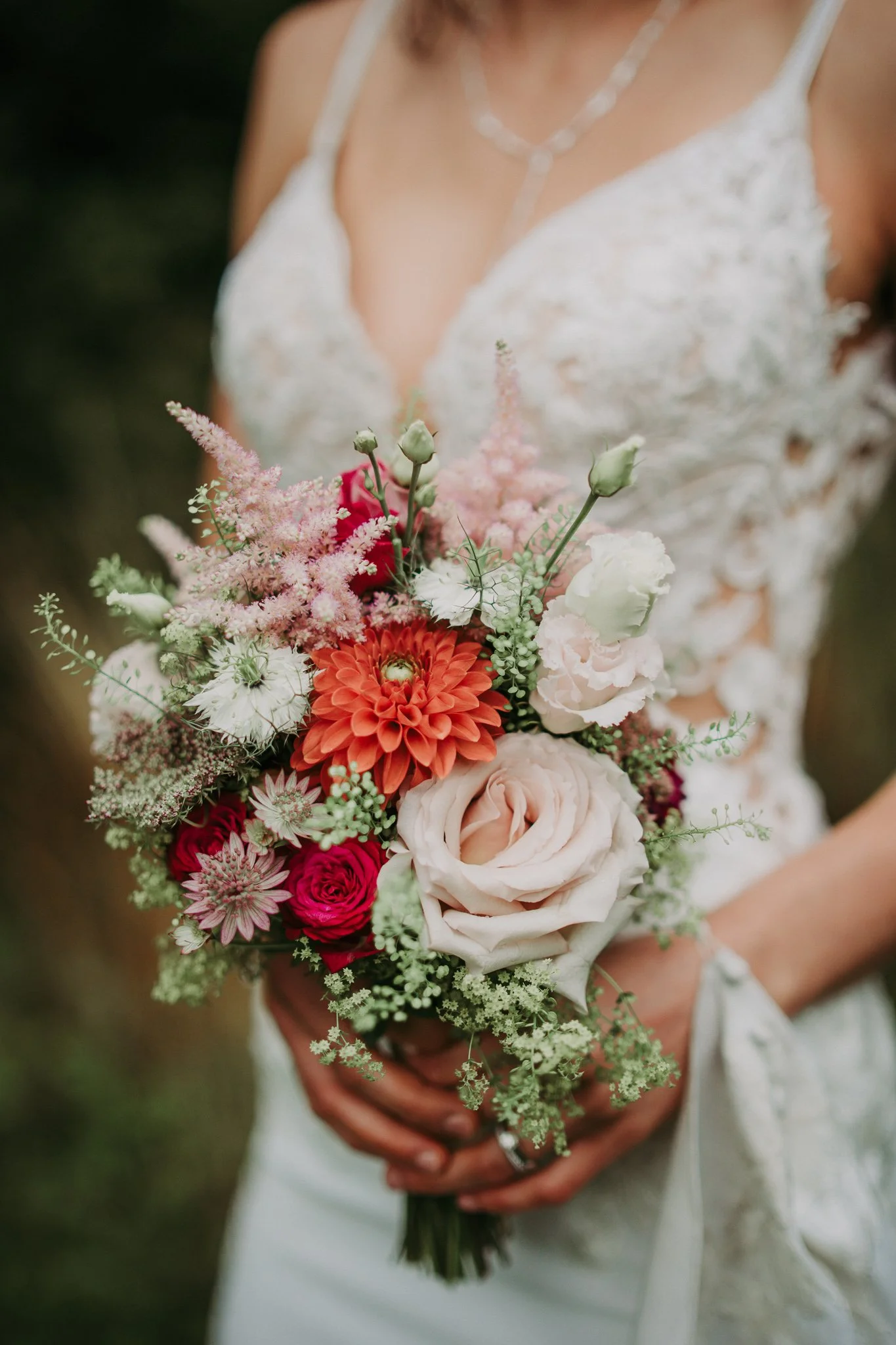 Persoenliche Details einer exklusiven Hochzeit