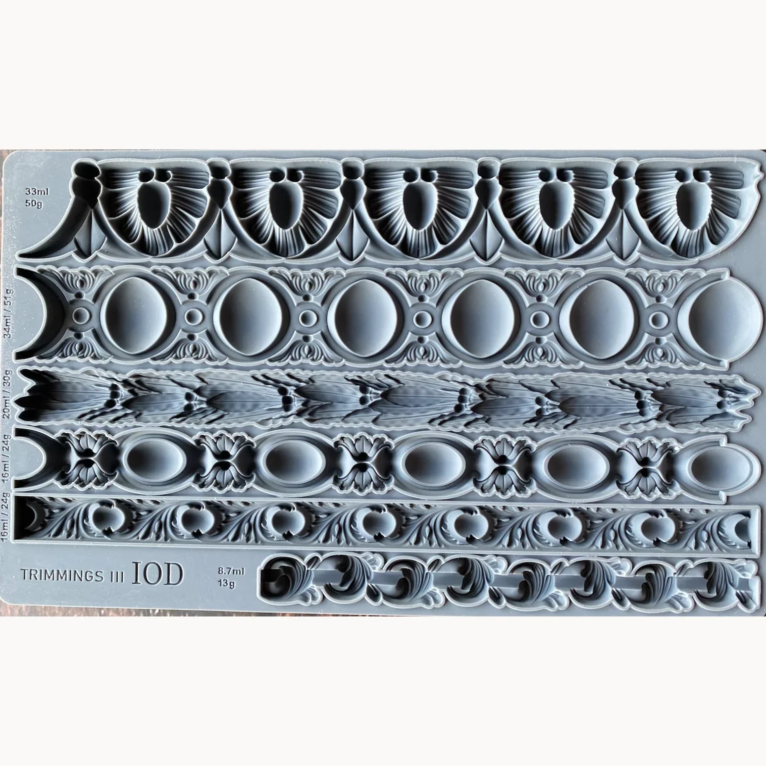Trimmings 3 Mould by IOD - Iron Orchid Designs