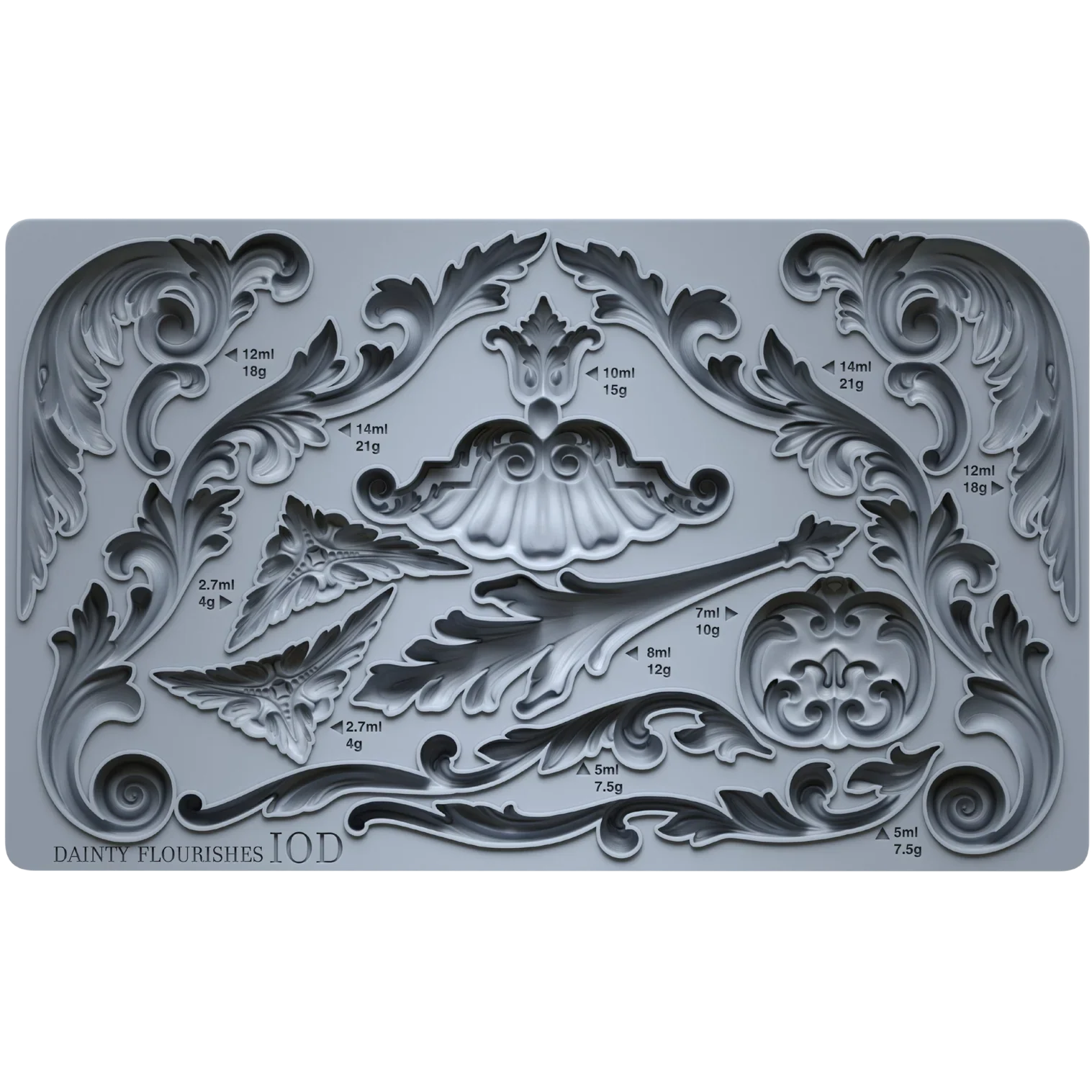 Dainty Flourishes Mould by IOD - Iron Orchid Designs