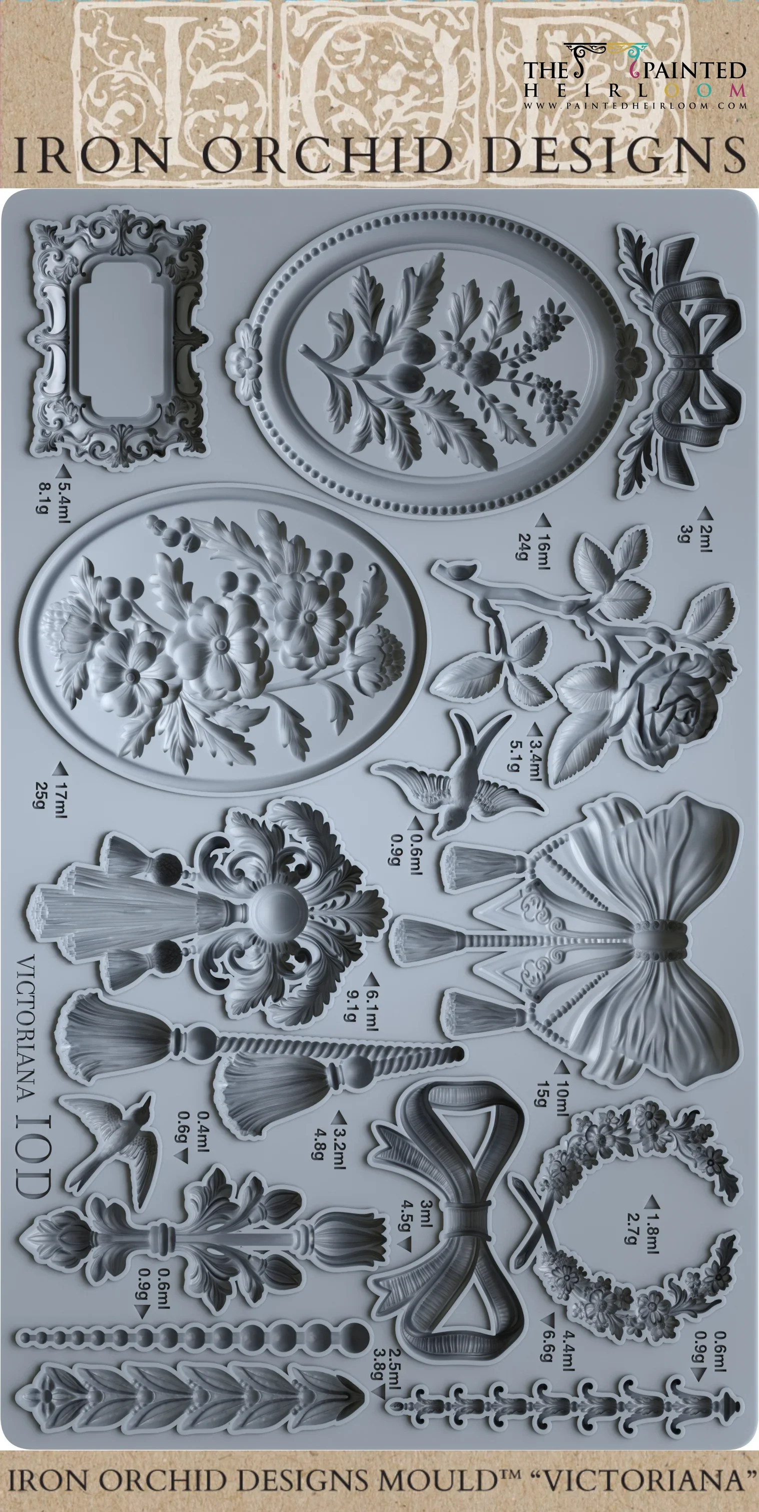 Victoriana Mould by IOD - Iron Orchid Designs