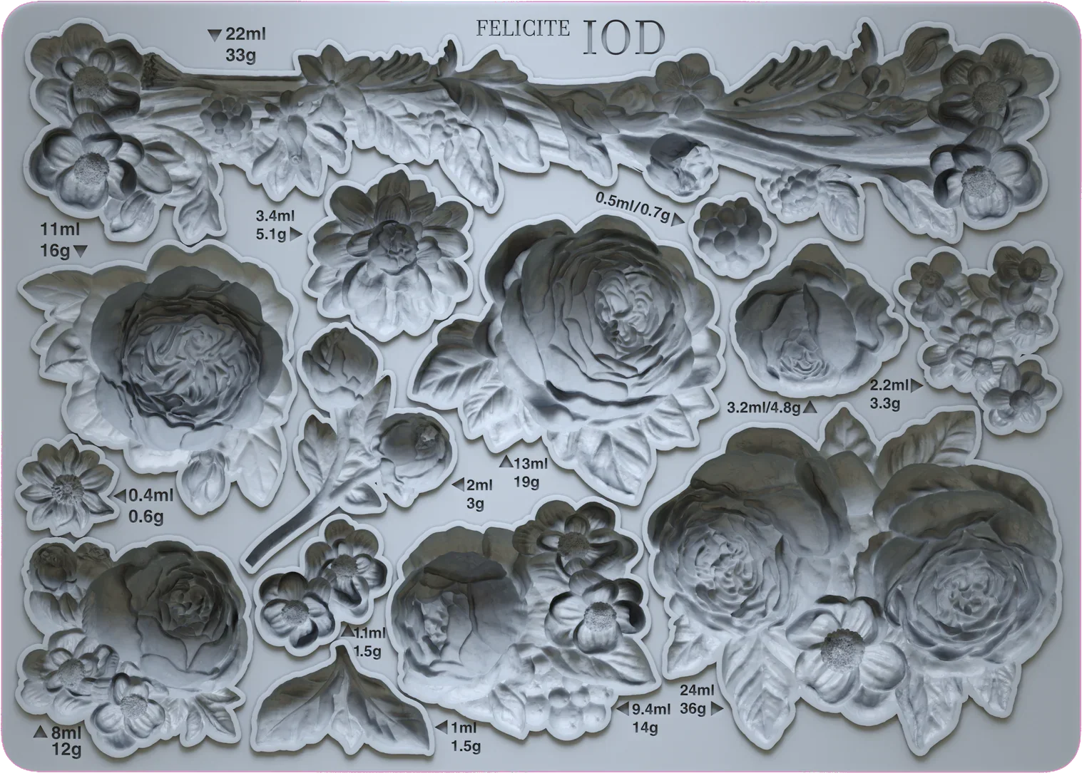 Felicite Mould by IOD - Iron Orchid Designs