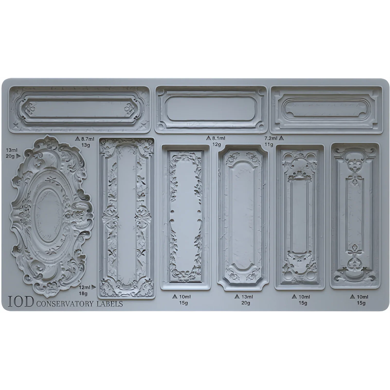 Conservatory Labels Mould by IOD - Iron Orchid Designs