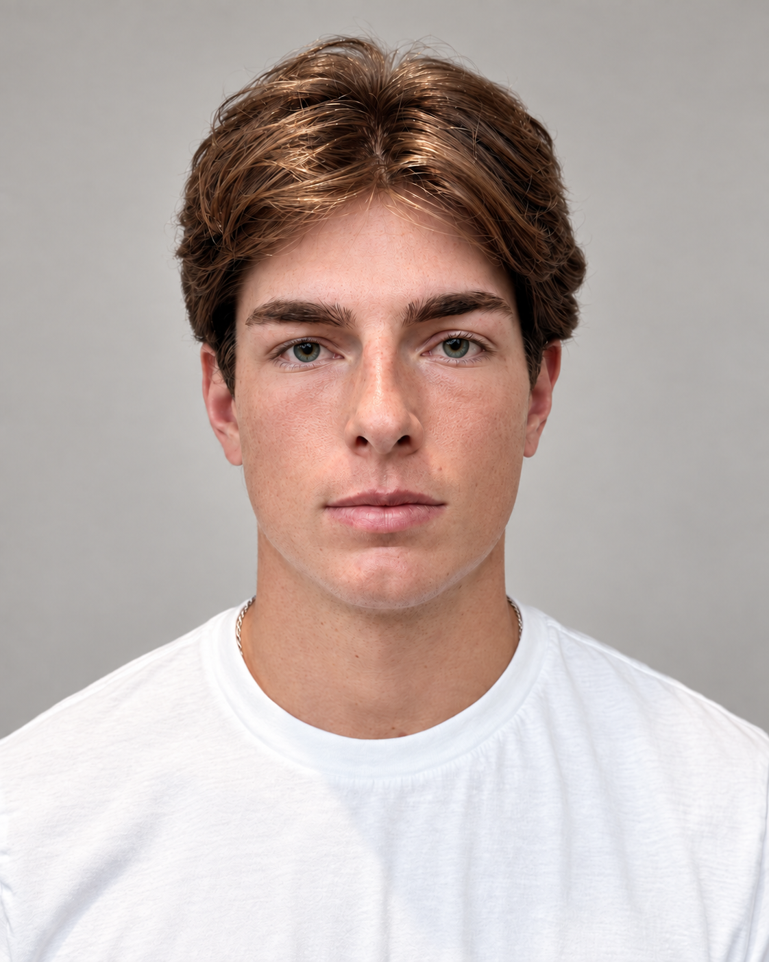 Alex Cherry, studio headshot in a white T-shirt.